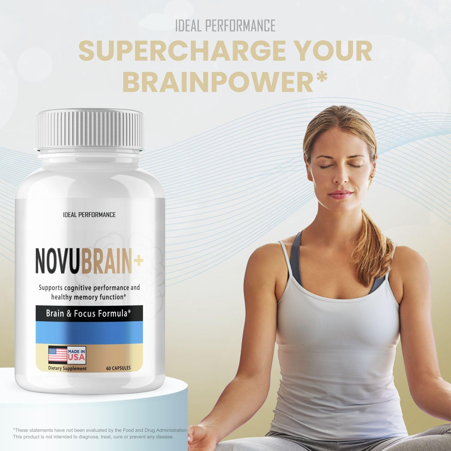 IDEAL PERFORMANCE Novubrain+ Capsules 60 Count
