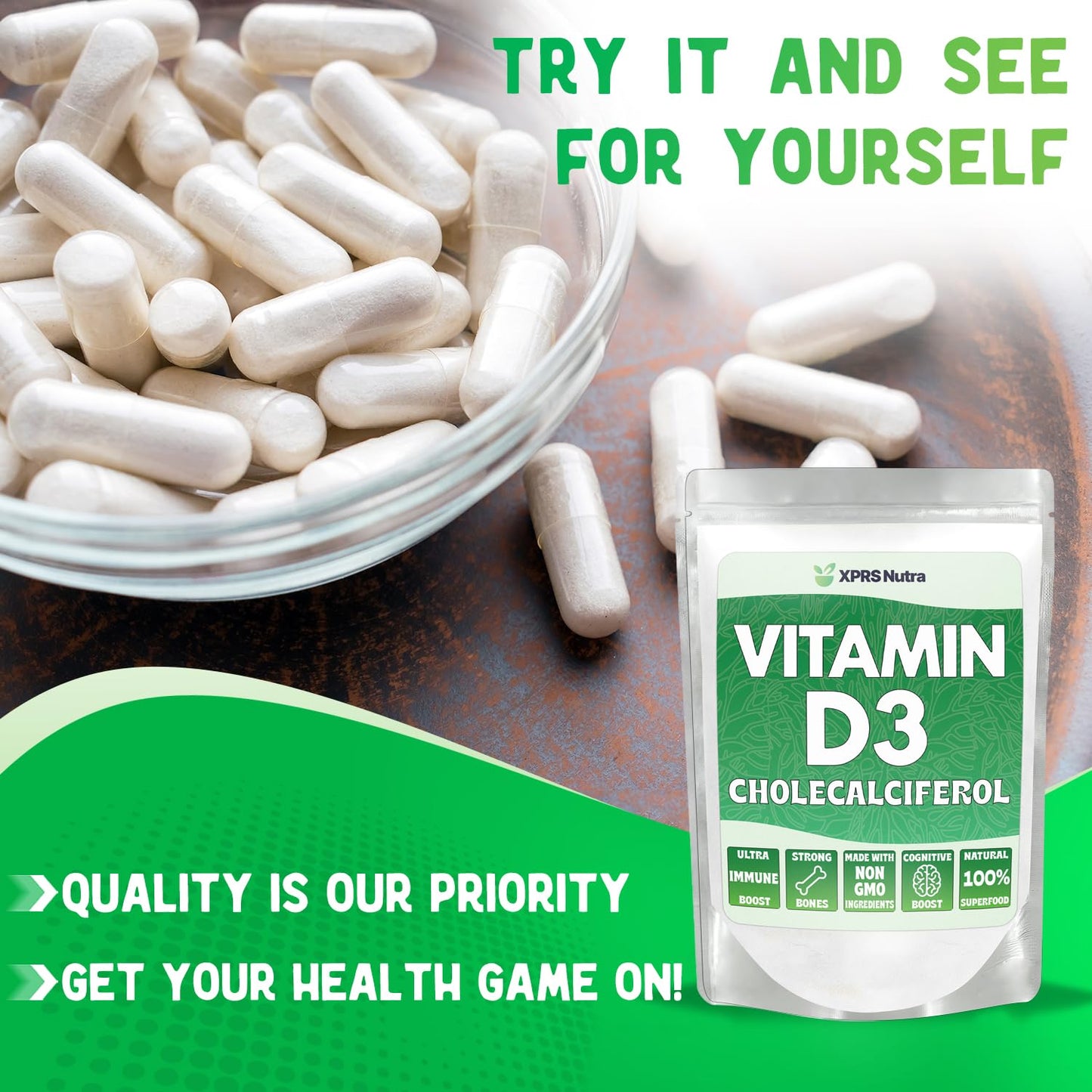 XPRS Nutra Vitamin D3 Powder 8 Ounce