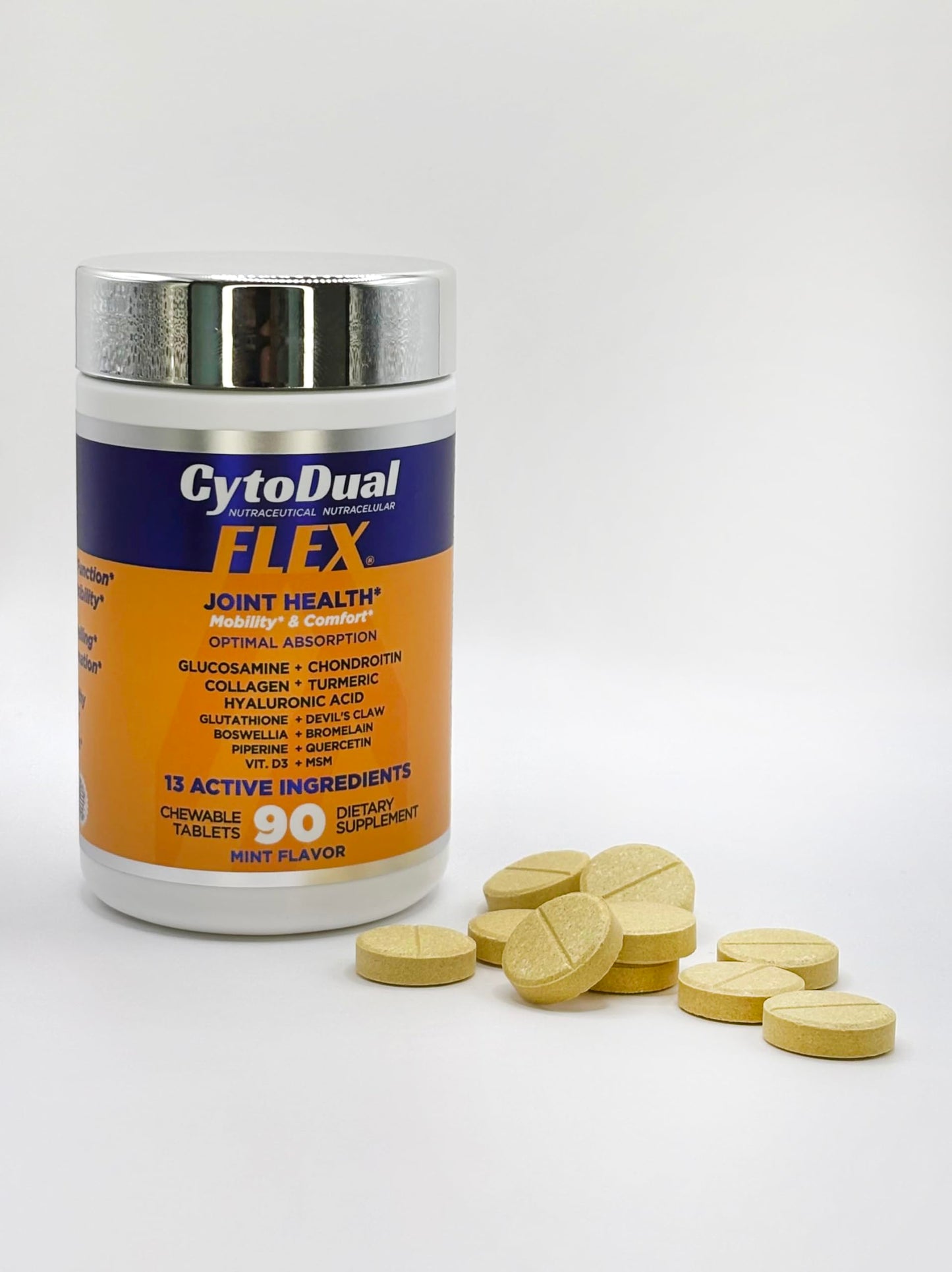 Generic CytoDual Flex Glucosamine, Chondroitin, MSM, H. Acid, Collagen Tablet 1 Count