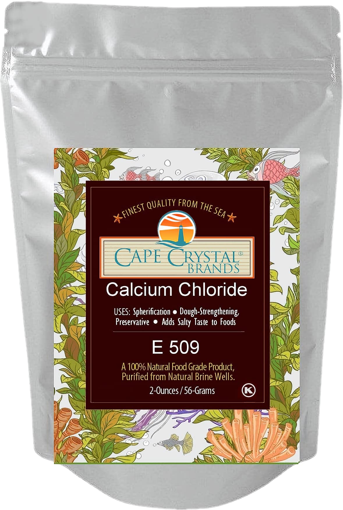 Cape Crystal Sodium Alginate and Calcium Chloride Spherification Value Kit Powder, 4-Ounce