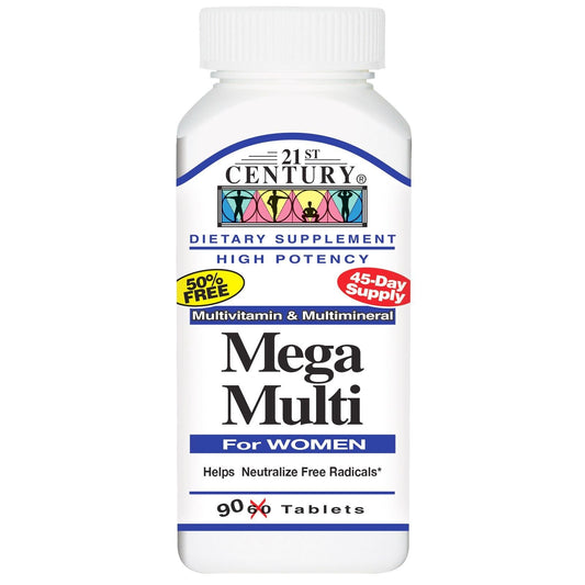 21st Century Mega Multi for Women Tablets, 90 Tablets
