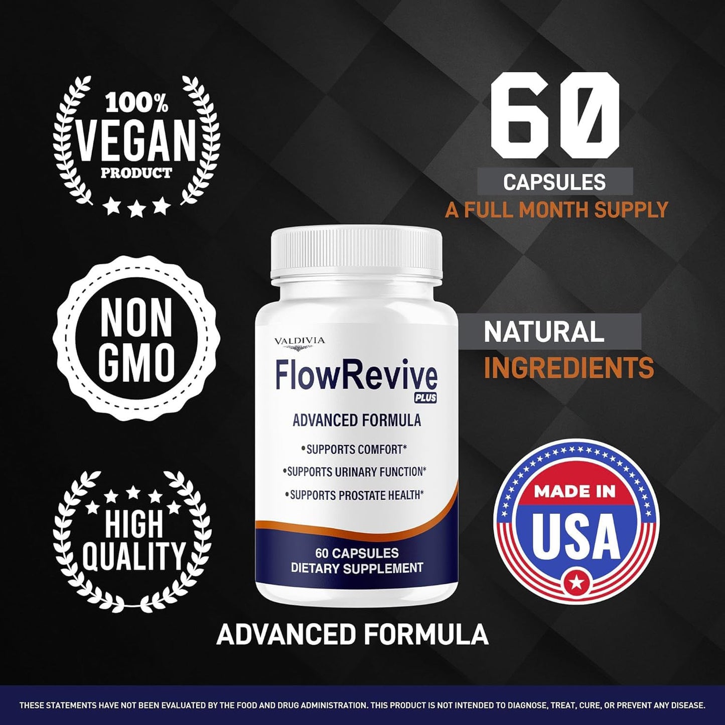 Valdivia FlowRevive Plus, 300 Capsules