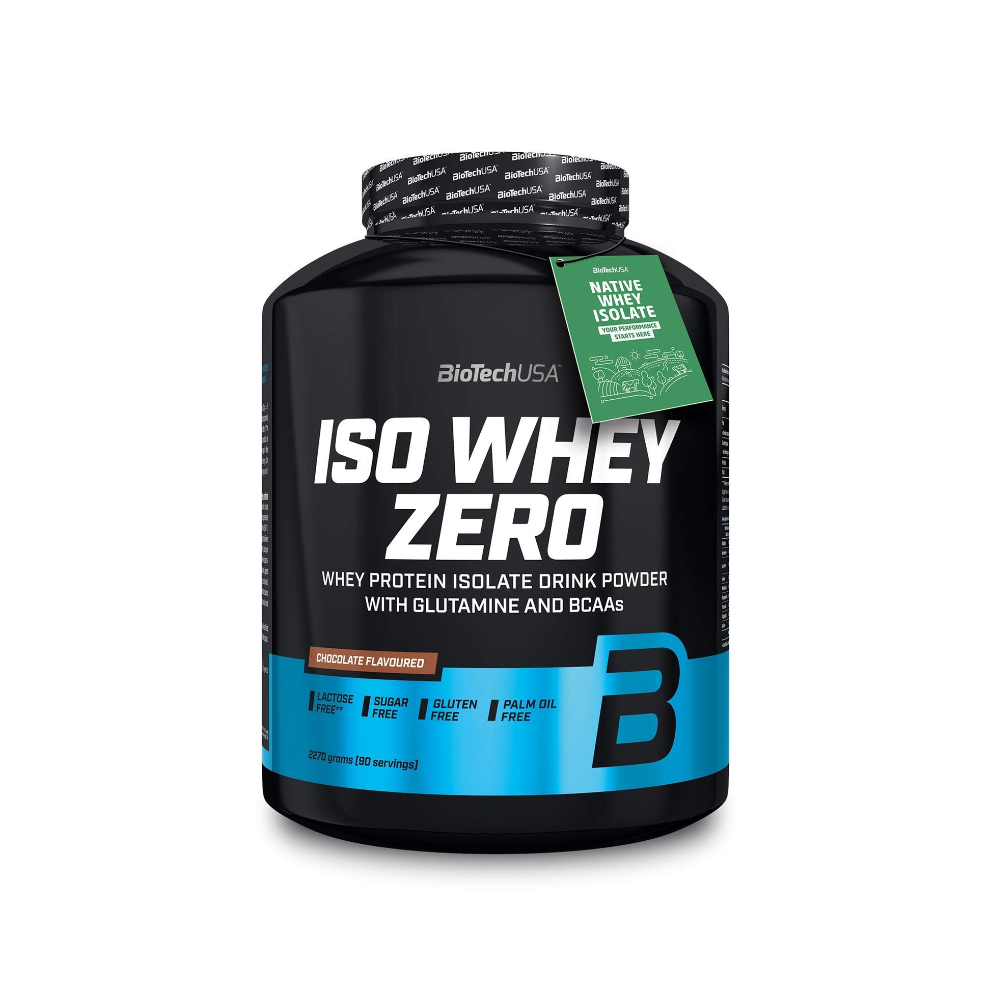 BioTechUSA Iso Whey Zero 2270g Chocolate Whey Protein Powder, 5-Pack