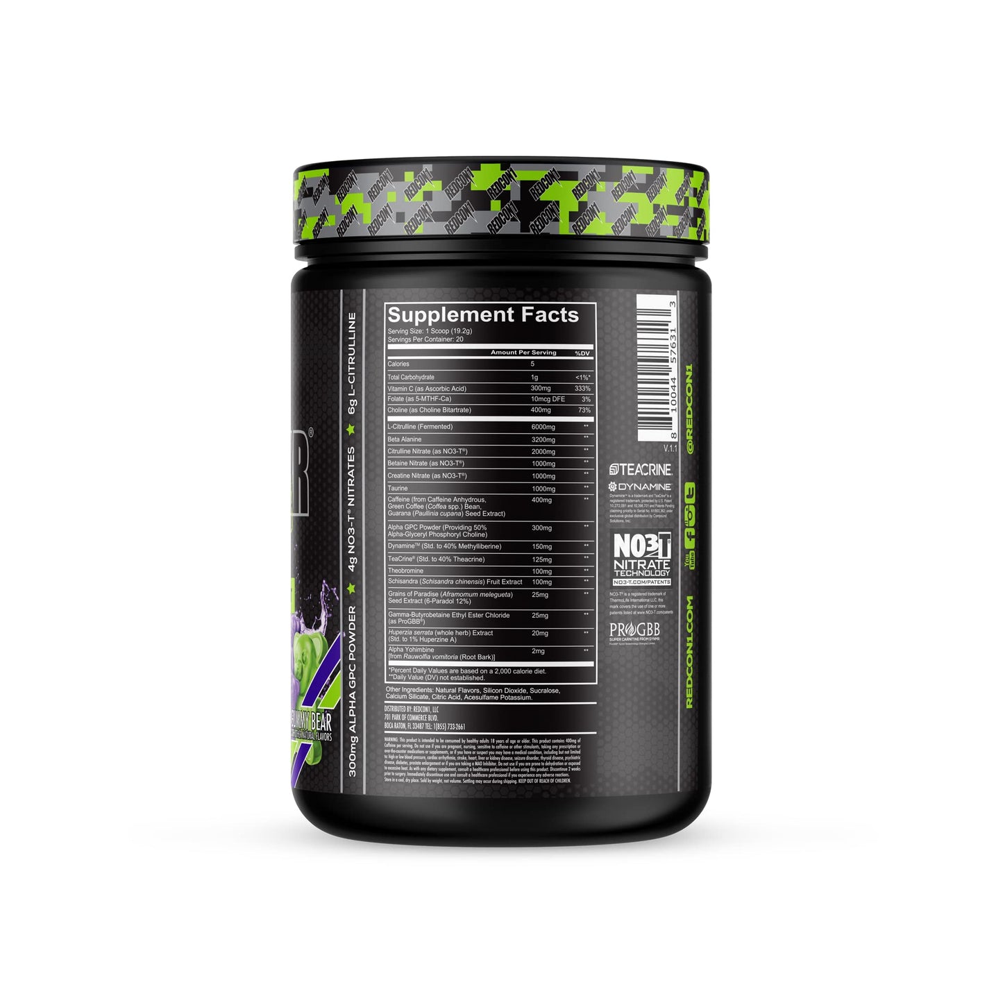 REDCON1 Total War Black Ops Extreme Preworkout Powder 13.62 oz