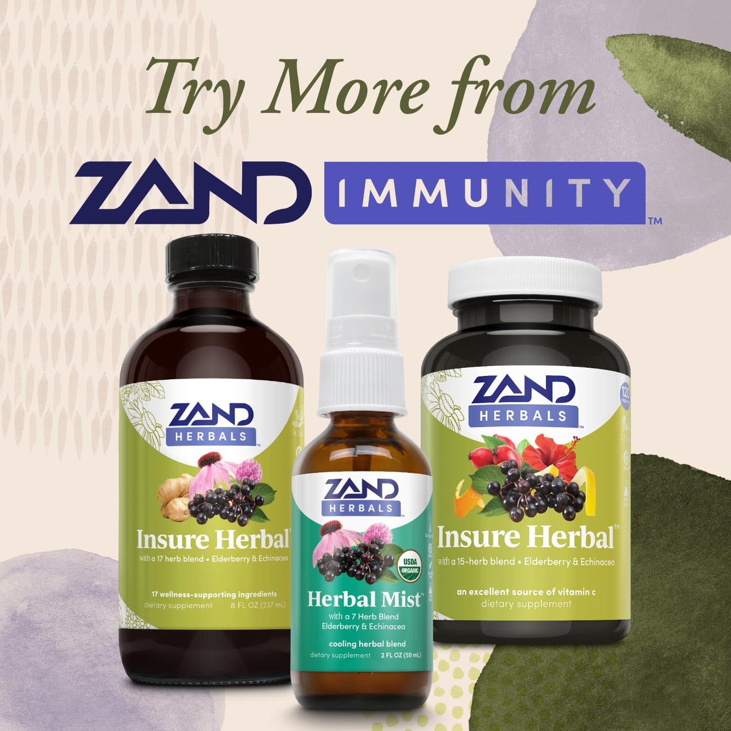 ZAND Insure Herbal Immune Support Capsule 120 Veg Caps