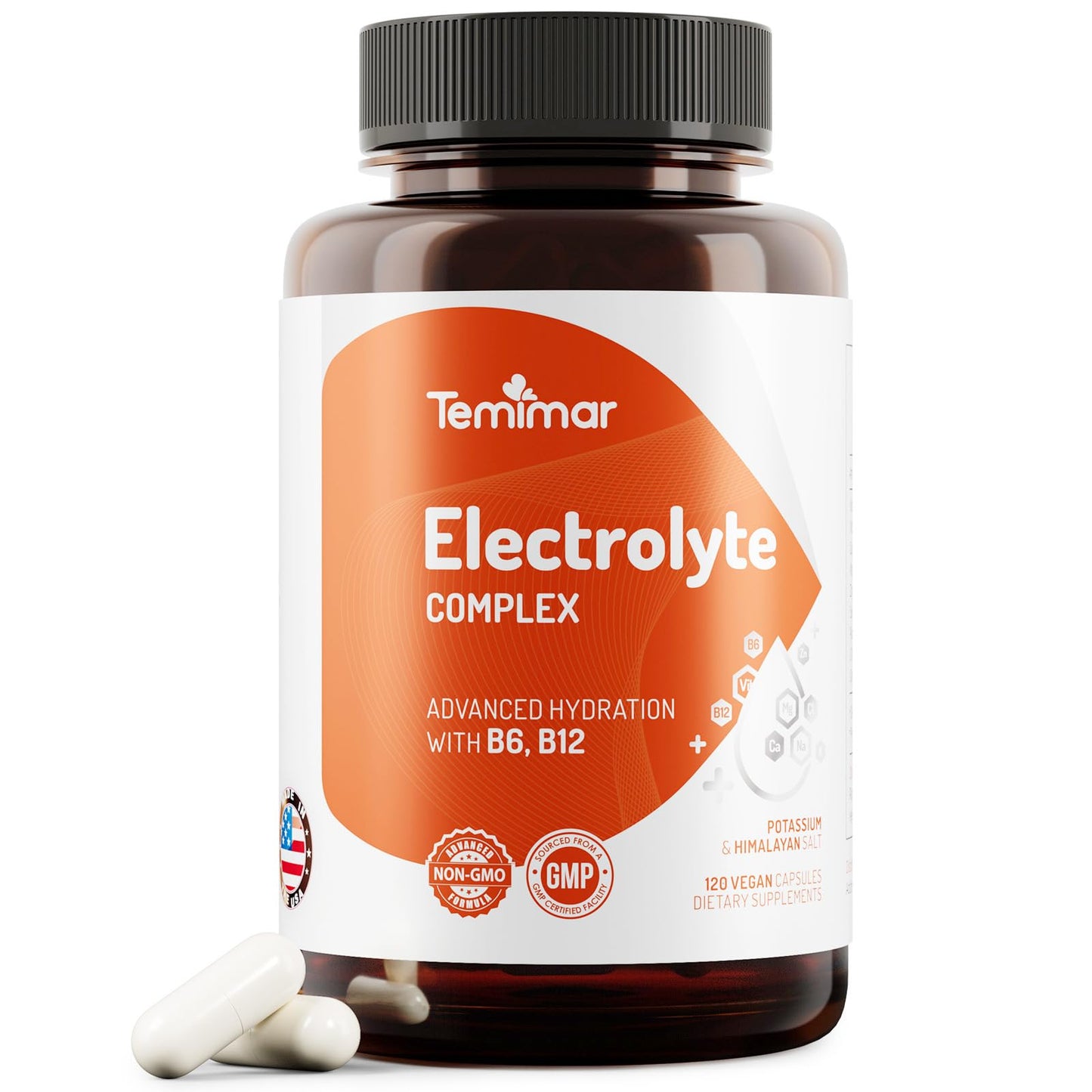 Temimar Electrolytes Electrolyte Capsules, 120 Count