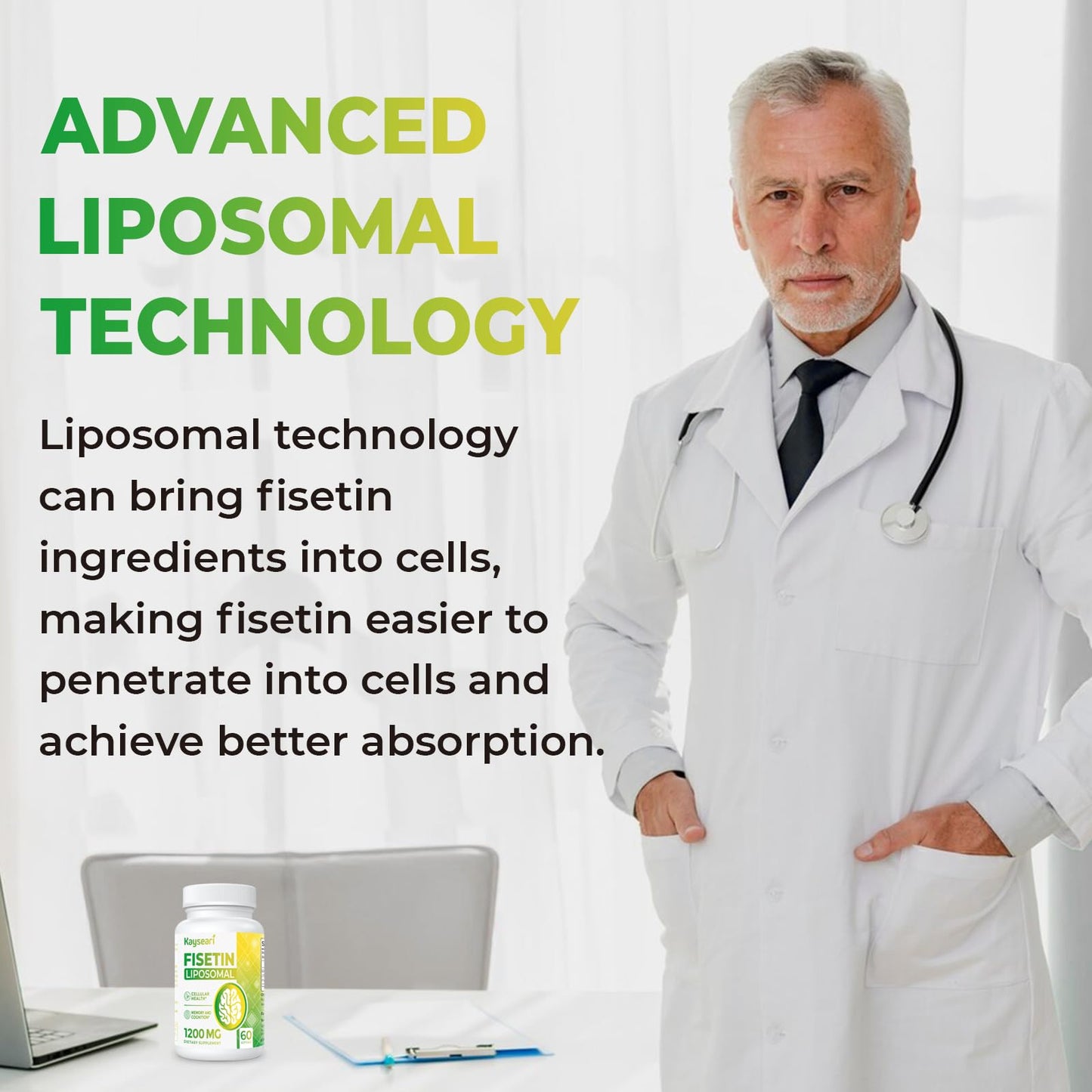 Kayseari Fisetin 1200mg Liposomal Softgel 60 Count