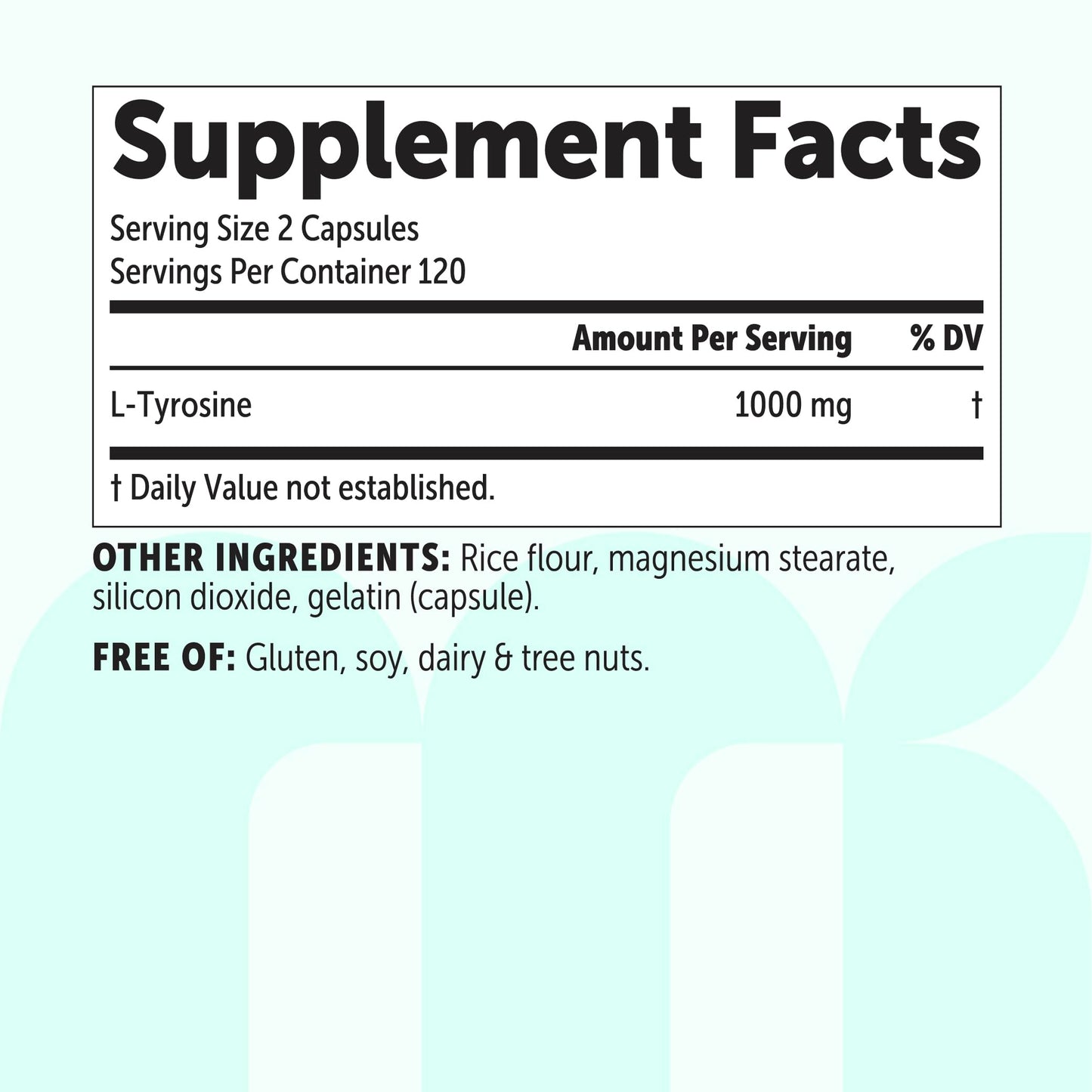 Micro Ingredients L-Tyrosine 1,000 mg, 240 Capsules