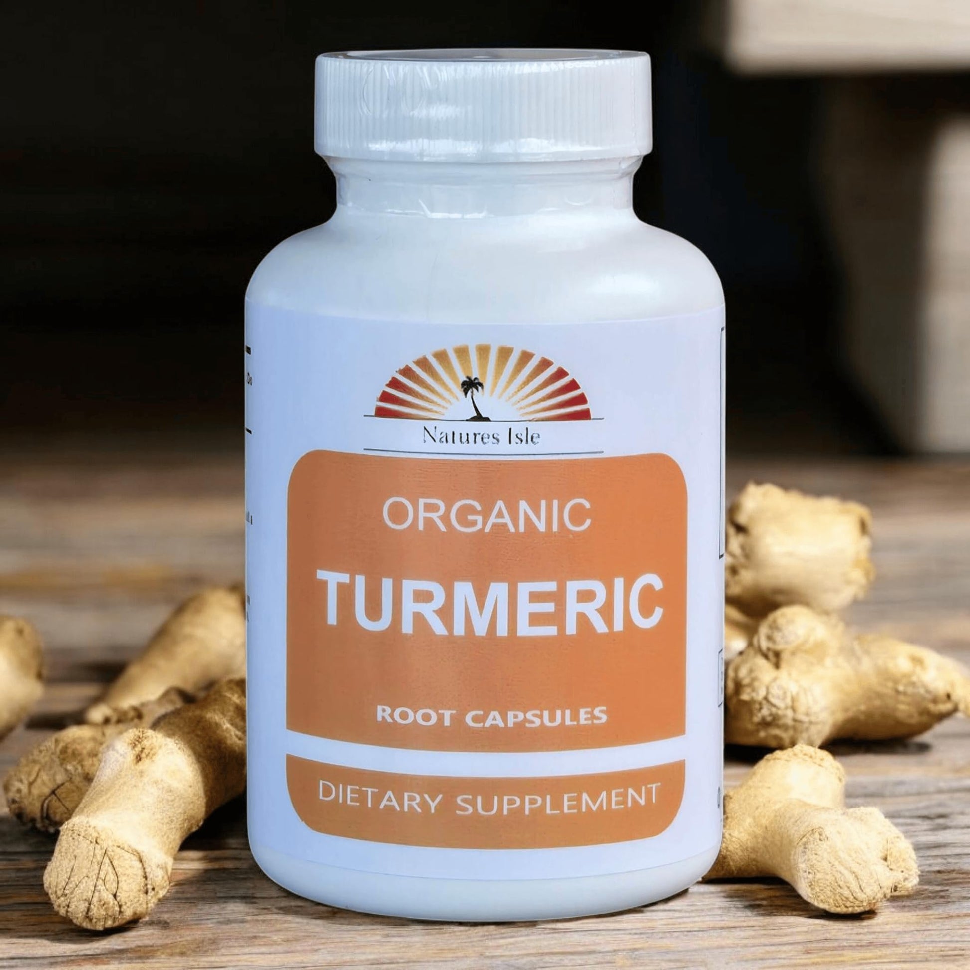 Generic Organic Turmeric Root Powder and Peppercorn Capsules, 240 Capsules