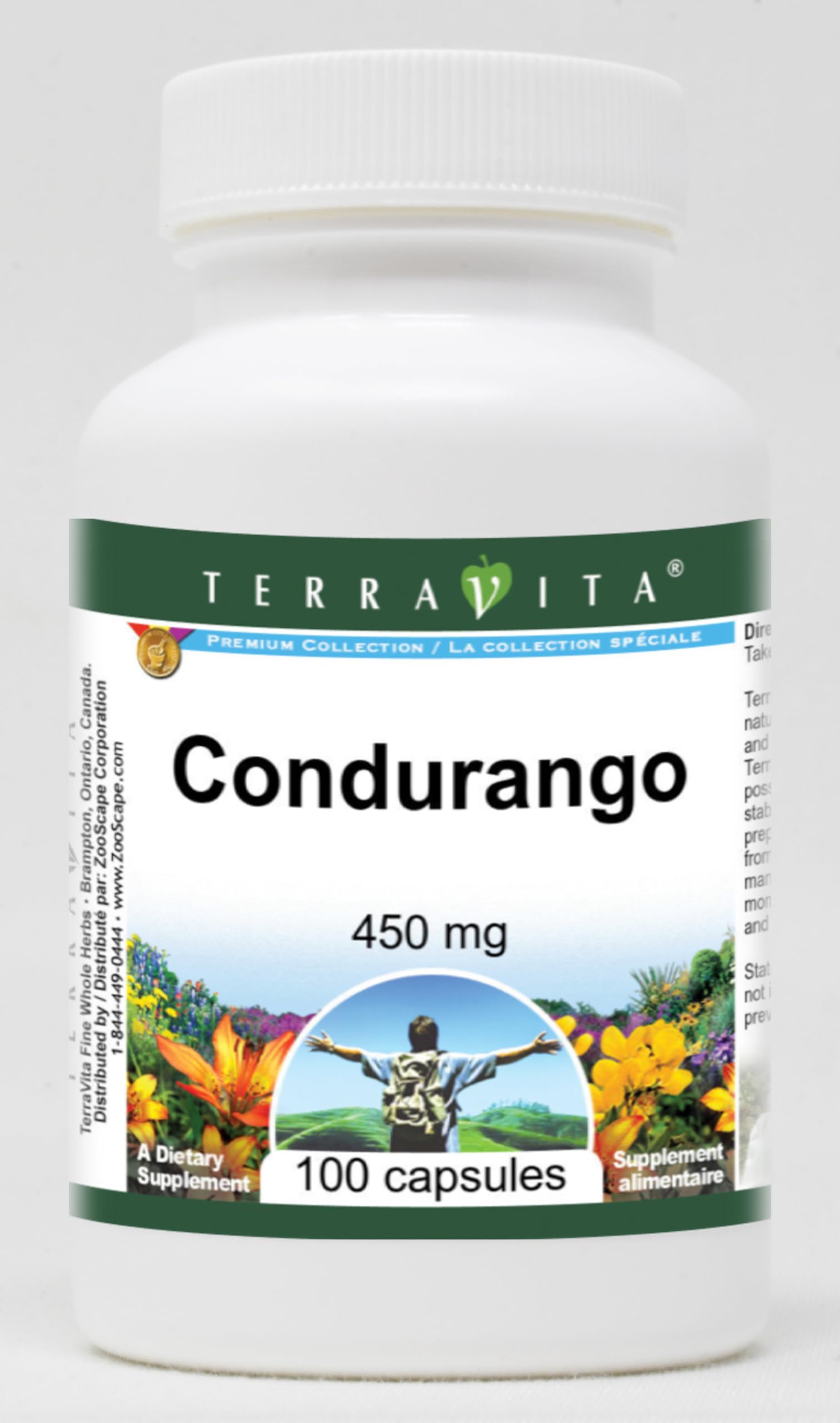 Terravita Condurango 450 mg Capsules, 100 Count