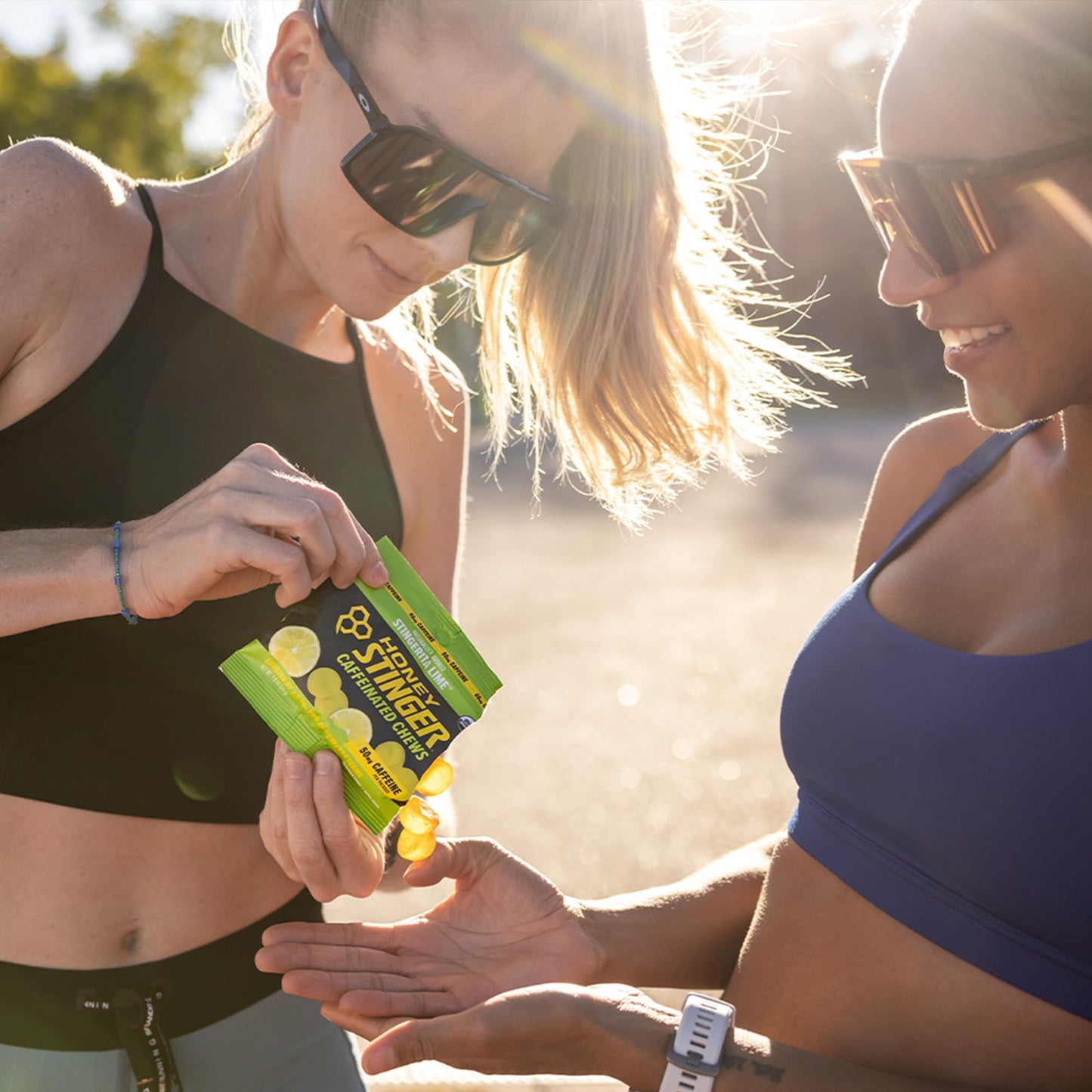 Honey Stinger Stingerita Lime Caffeinated Energy Chew, Chewable, 12 Pack