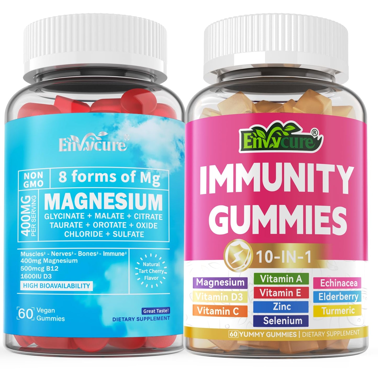 EnvyCure Magnesium Gummies 400mg Immune Support