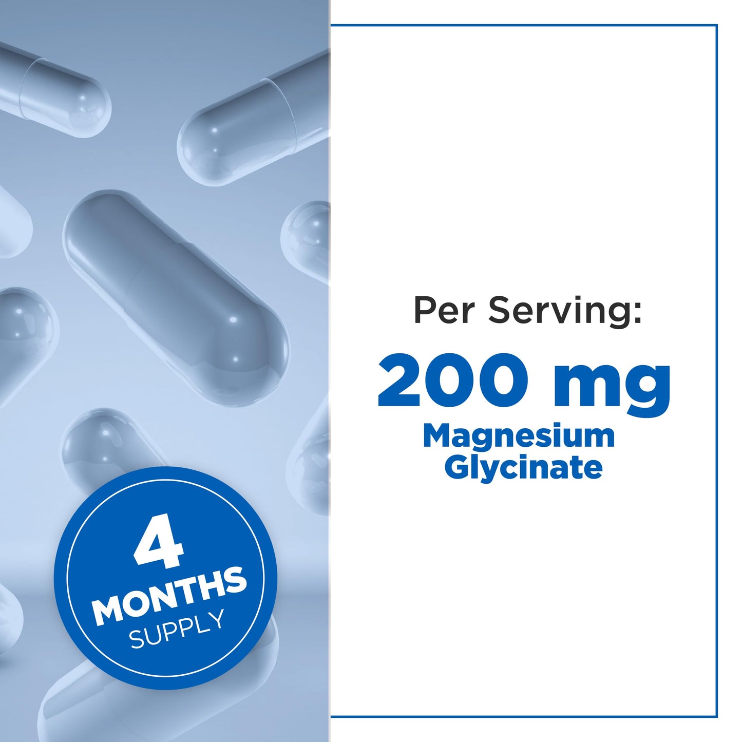 Plantvital Magnesium Glycinate 200mg Capsule, 120 Capsules