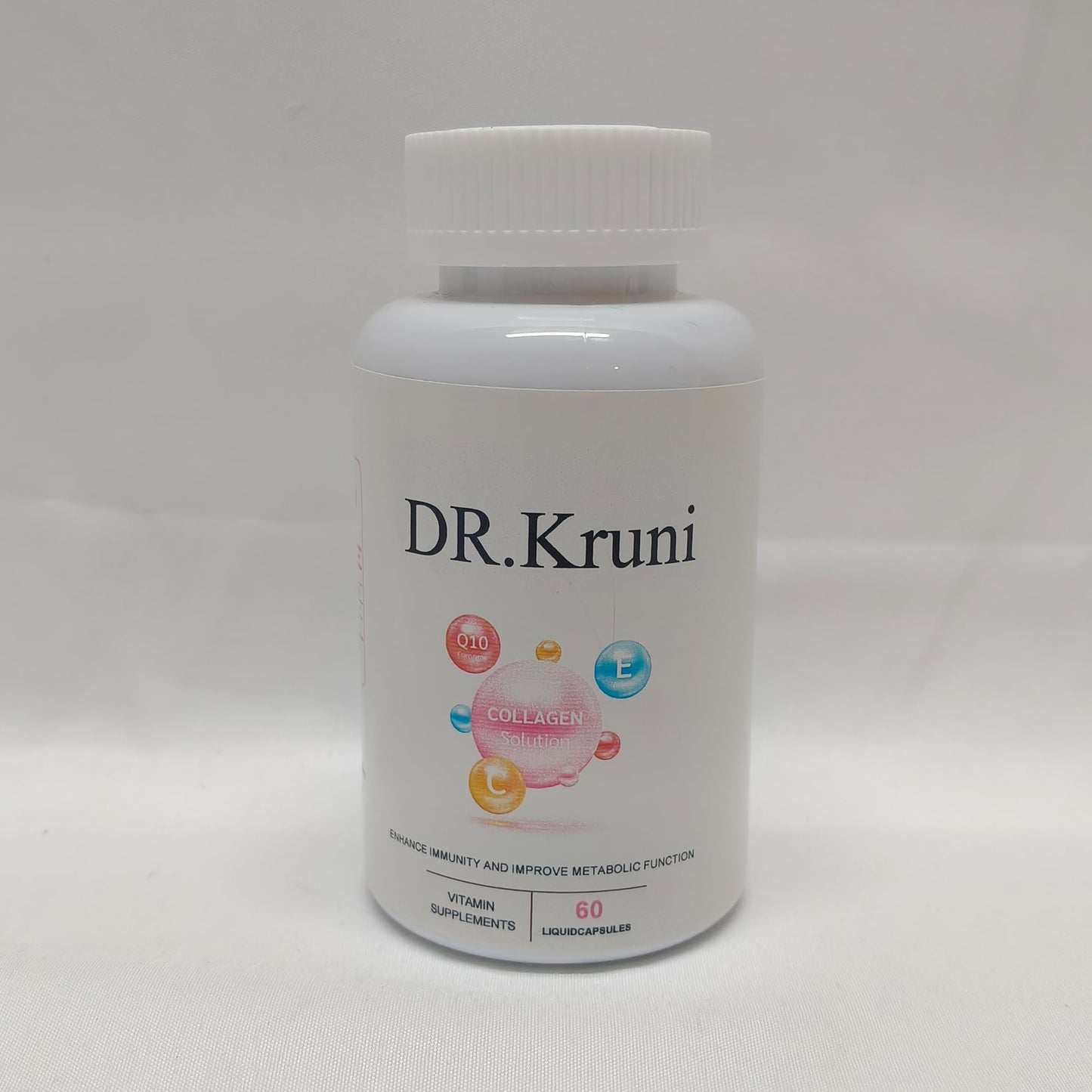 DR. Kruni High Potency Vitamin C Supplement with CoQ10 & Collagen 250mg per Serving Daily Immune Support & Antioxidant Boost, 60 Tablets