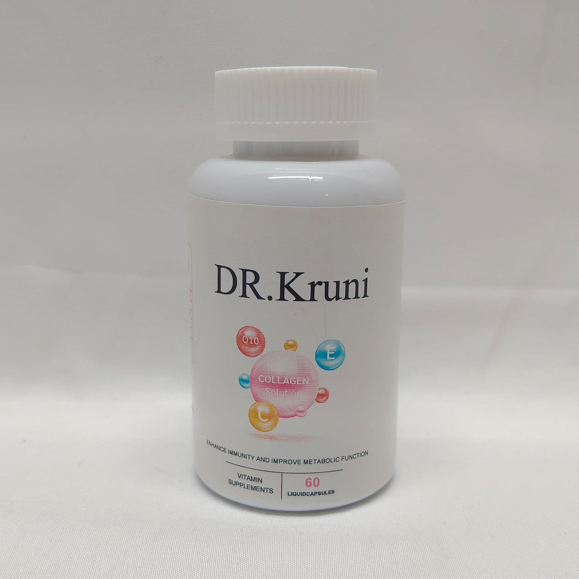 DR. Kruni High Potency Vitamin C Supplement with CoQ10 & Collagen 250mg per Serving Daily Immune Support & Antioxidant Boost, 60 Tablets