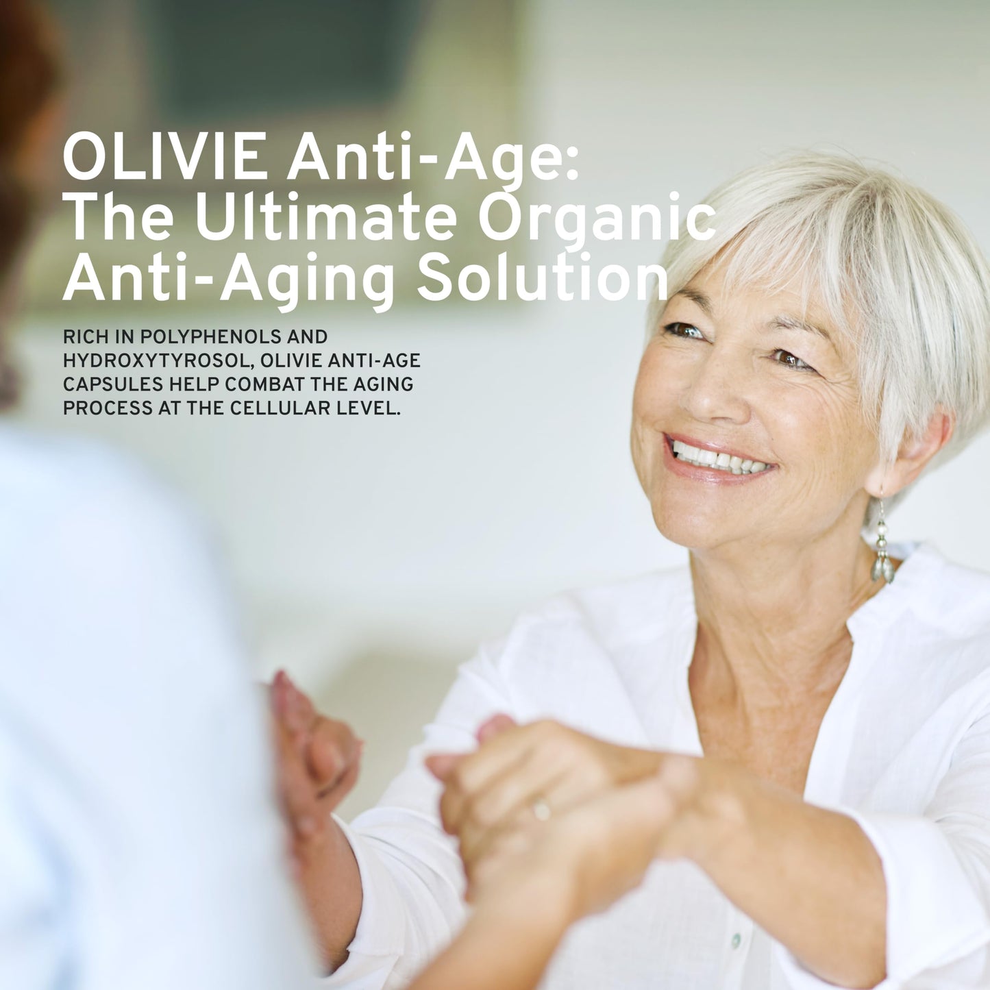 OLIVIE LES BIENFAITS DE L'OLIVIER Olivie Anti Age Organic Olive Leaf Extract with Hydroxytyrosol 40 Capsules