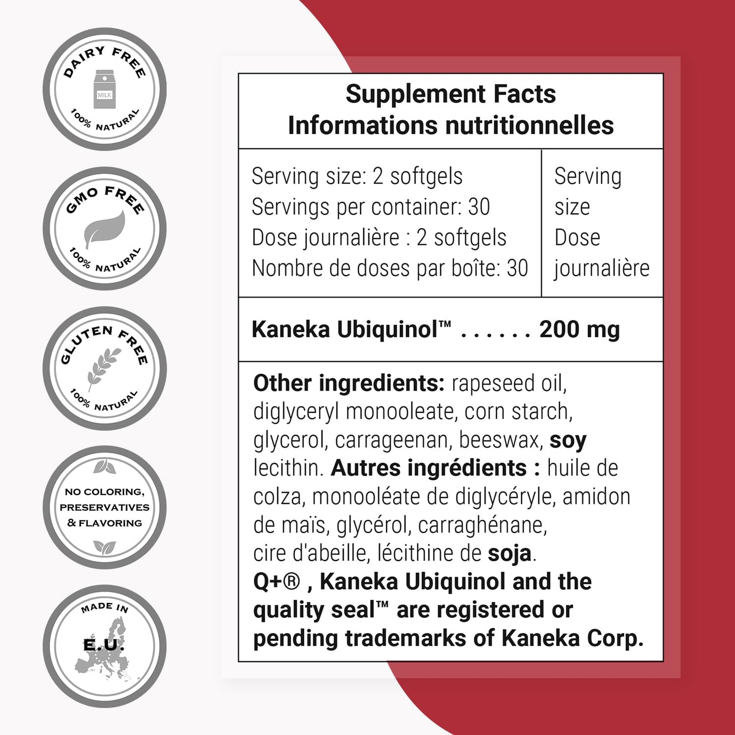 Supersmart Ubiquinol CoQ10 200mg Softgels, 60 Count