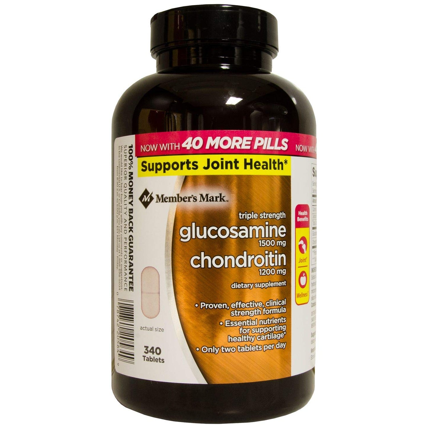 Member's Mark Triple Strength Glucosamine Chondroitin Tablets 340 Count