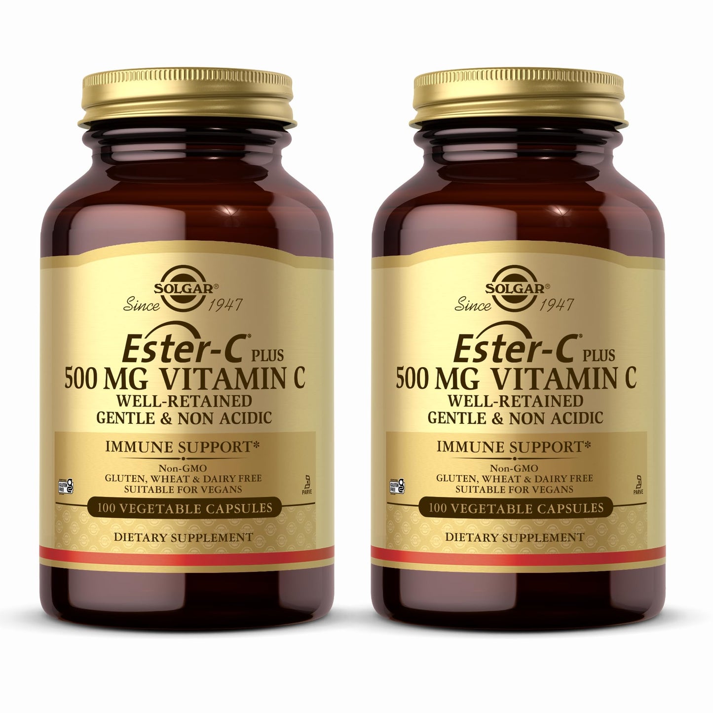 Solgar Ester-C Plus 500 mg Vitamin C (Ascorbate Complex) Capsules, 200 Count