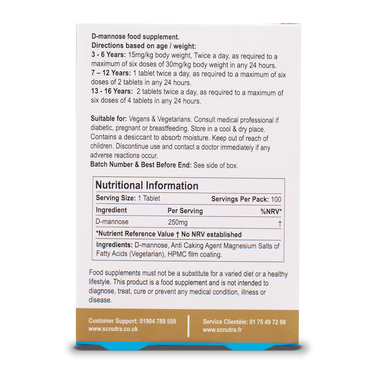 sc nutra Waterfall D-Mannose Children Original Tablet 100