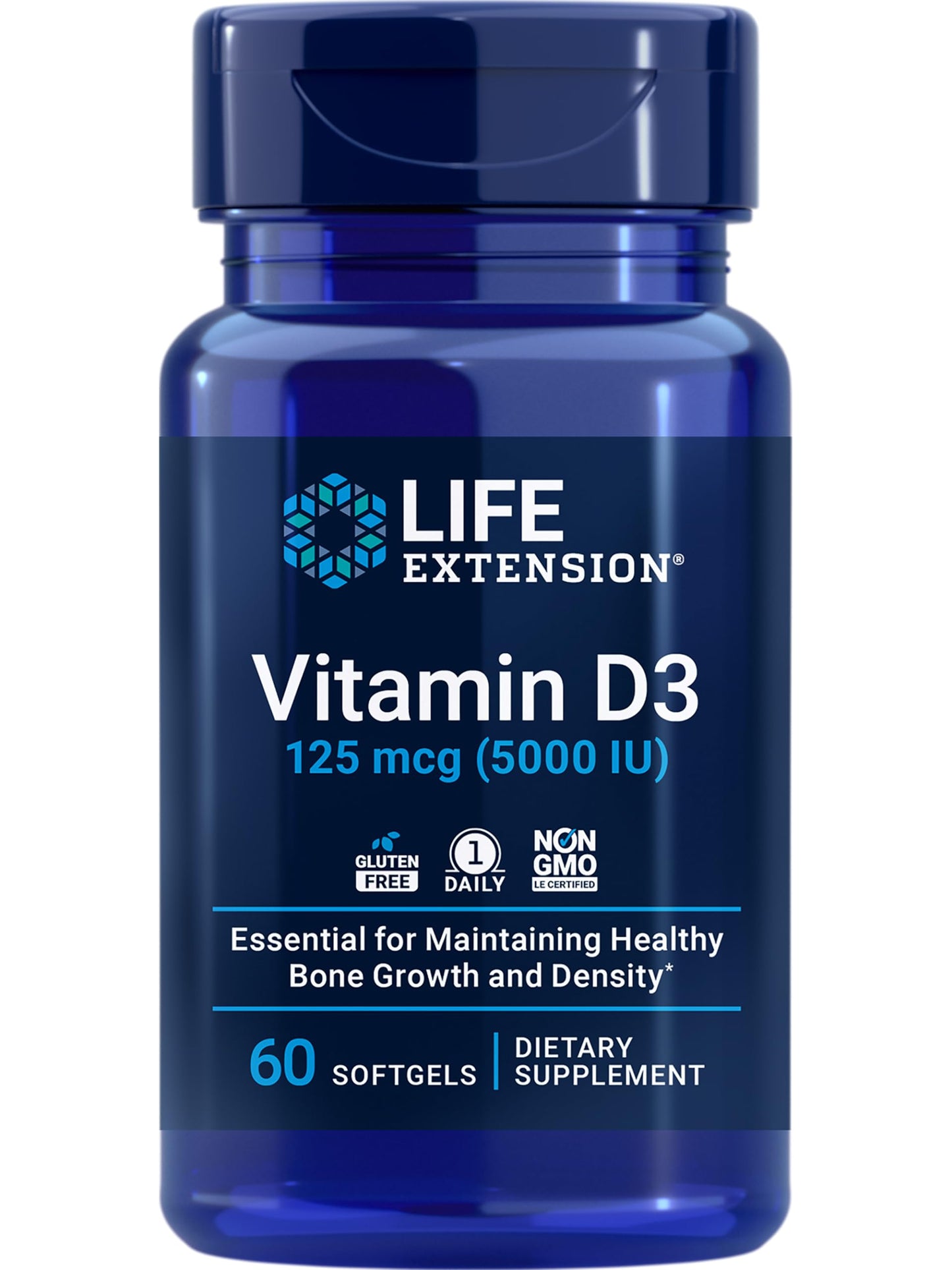 Life Extension CoQ10 and Vitamin D3 Softgels, 120 Softgels