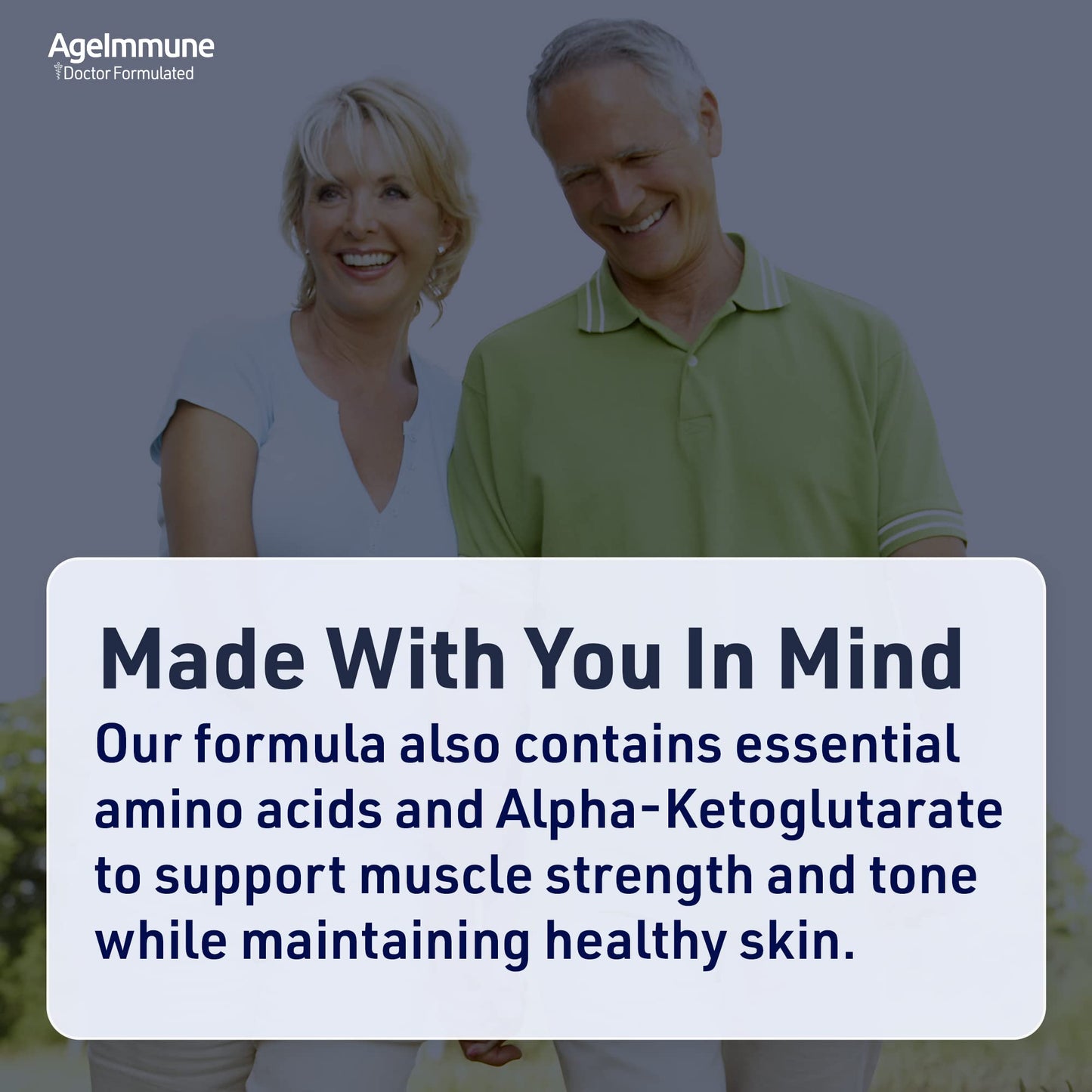 AgeImmune SOD Antioxidants Complex Healthy Aging Supplement - 400mg Superoxide Dismutase - Alpha Lipoic Acid - L-Arginine - Lysine - AKG - Vitamin A - Vitamin E for Immune Support, 60 Capsules