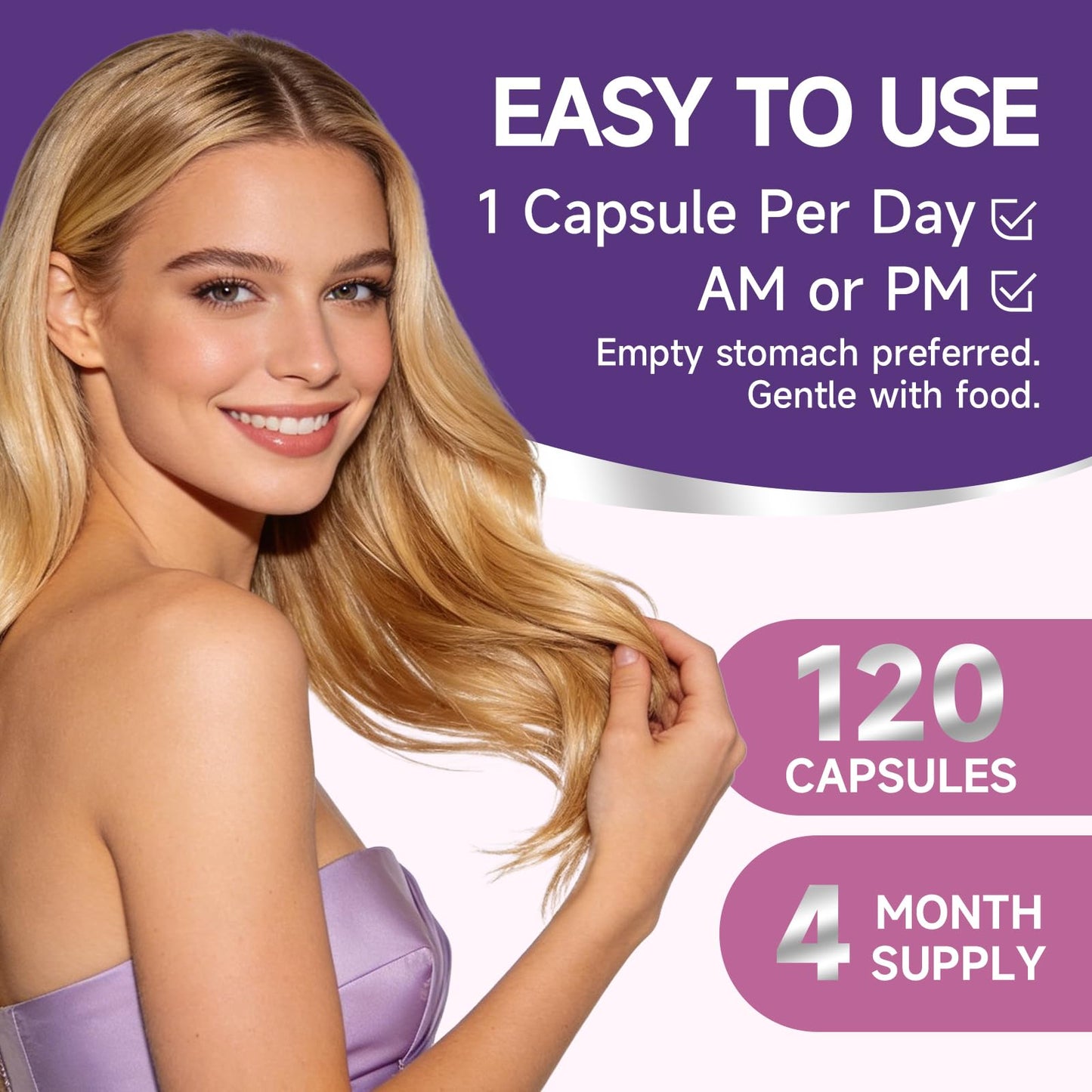 Ewecxine GHK-Cu Copper Peptide Supplement Liposomal Formula Capsule, 120 Capsules