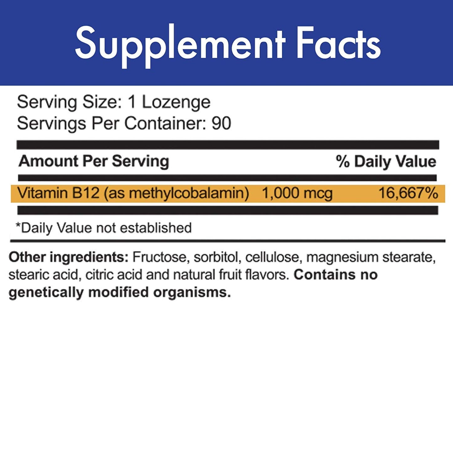 Stop Aging Now MAX-B12 Lozenges 1000 mcg 270 Count