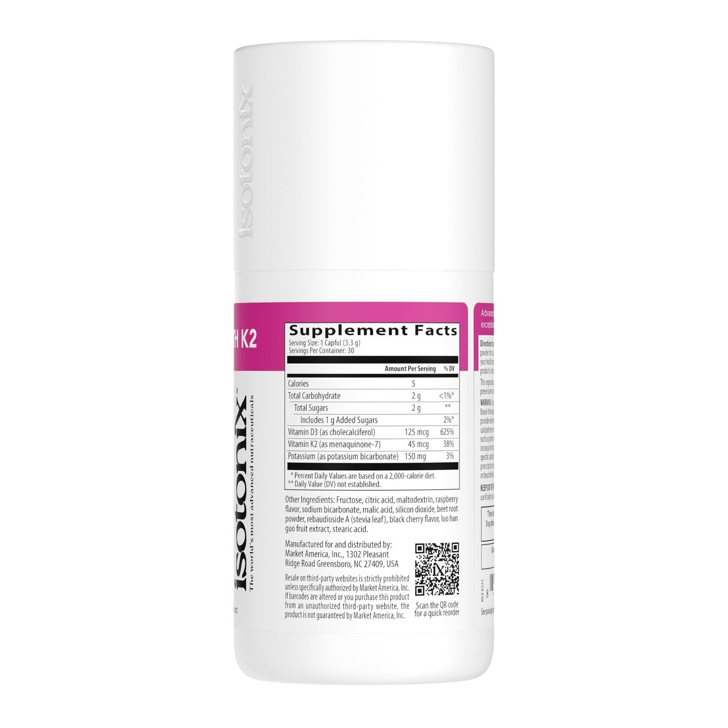 Isotonix Vitamin D3 with K2, Bone & Immune Support Powder 3.5 Ounce