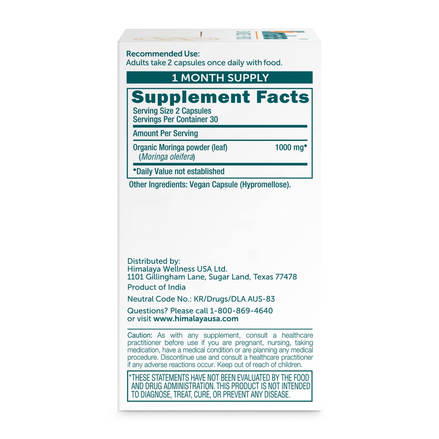 Himalaya Moringa Capsule 60 Capsules