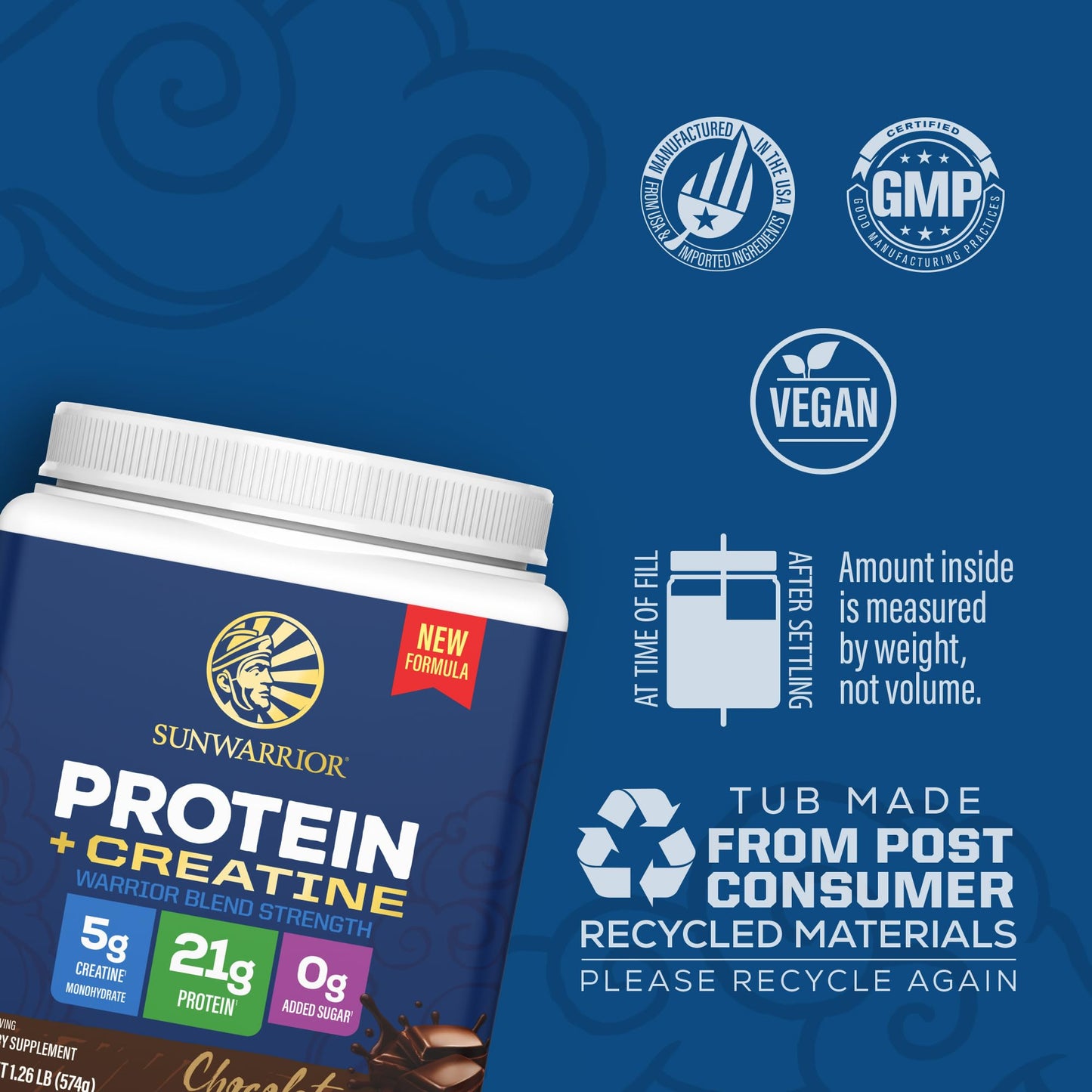 Sunwarrior Warrior Blend Strength Plant-Based Protein Powder Chocolate 20