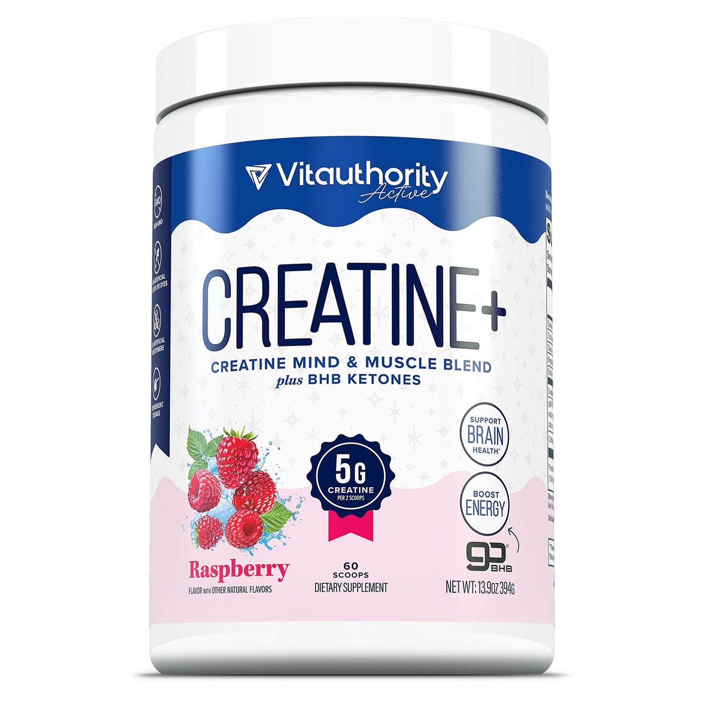Vitauthority Creatine Monohydrate Powder, 13.9 Ounce