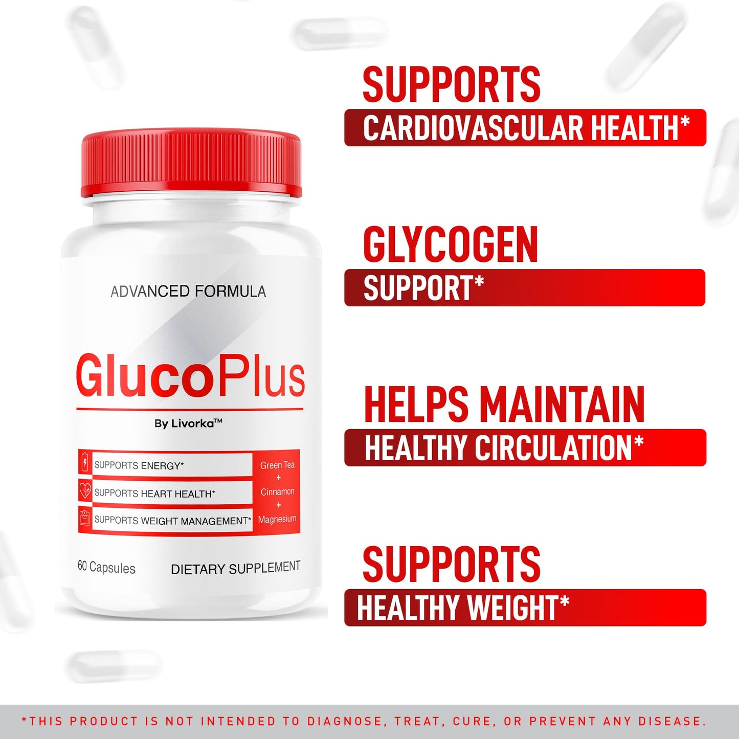 LIVORKA Gluco Plus Capsules, 120 Capsules