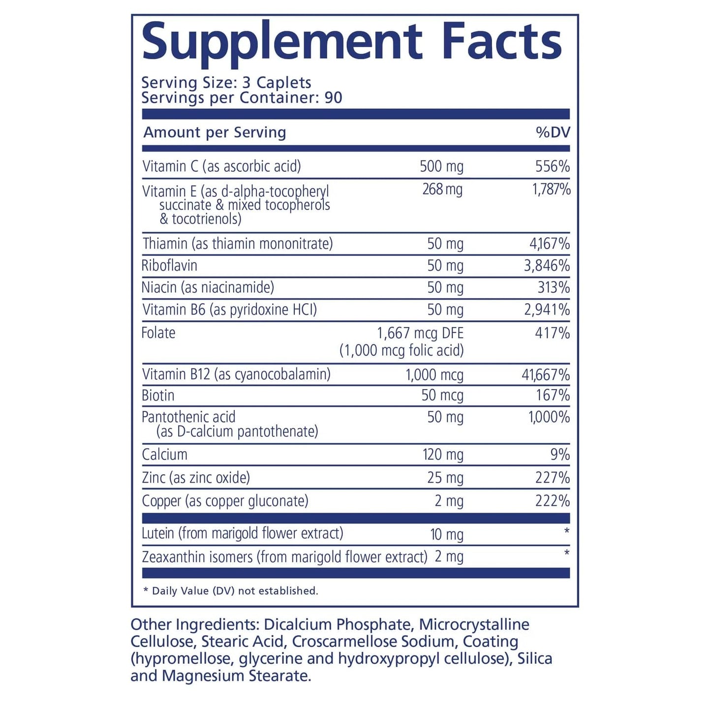 PRN Physician Recommended Nutriceuticals nūmaqula Eye Vitamins Caplets 270