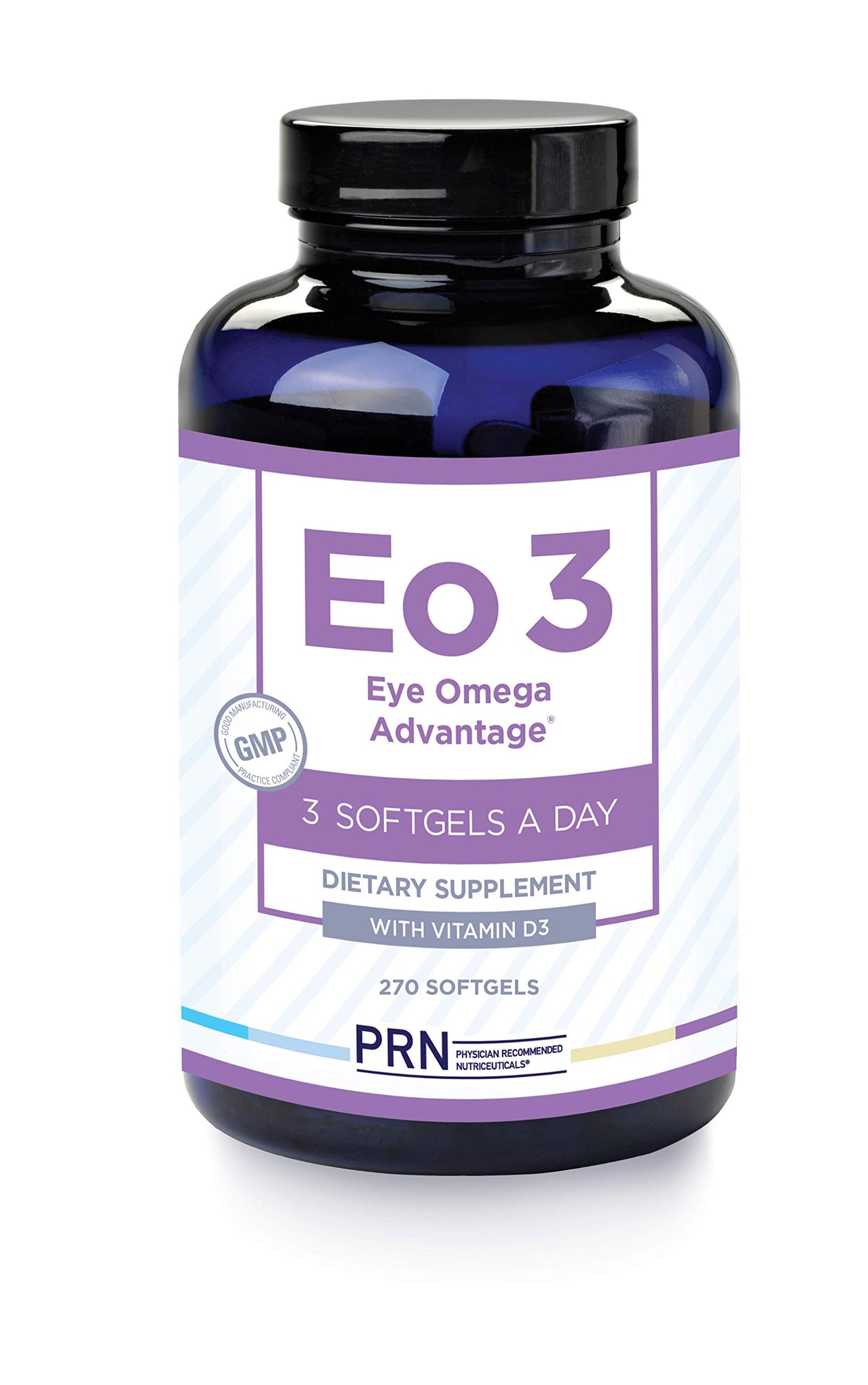 PRN Physician Recommended Nutriceuticals Eye Omega Advantage (Eo3) Supplement Softgels, 270 Count