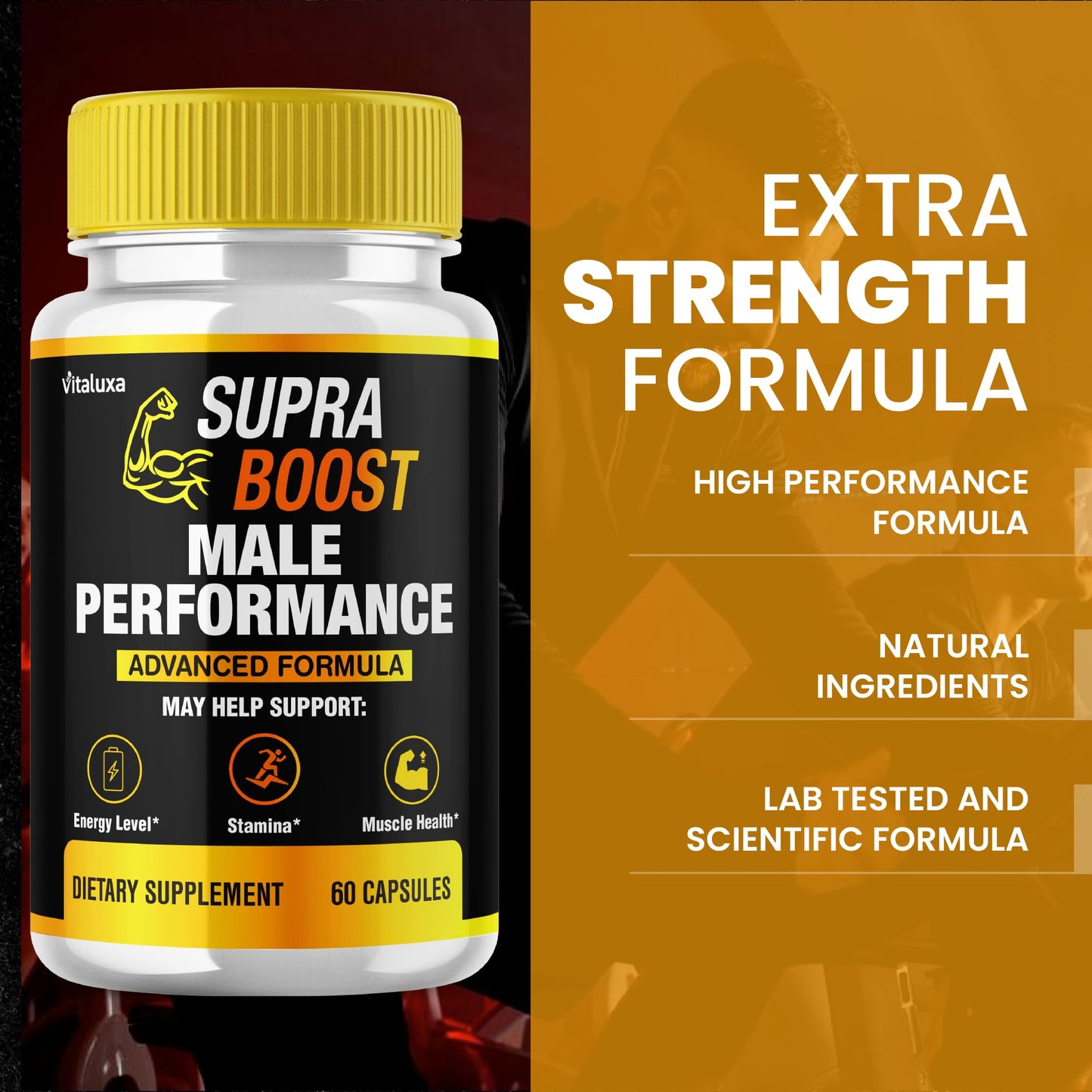 Vitaluxa Supra Boost Capsules, 60 Count