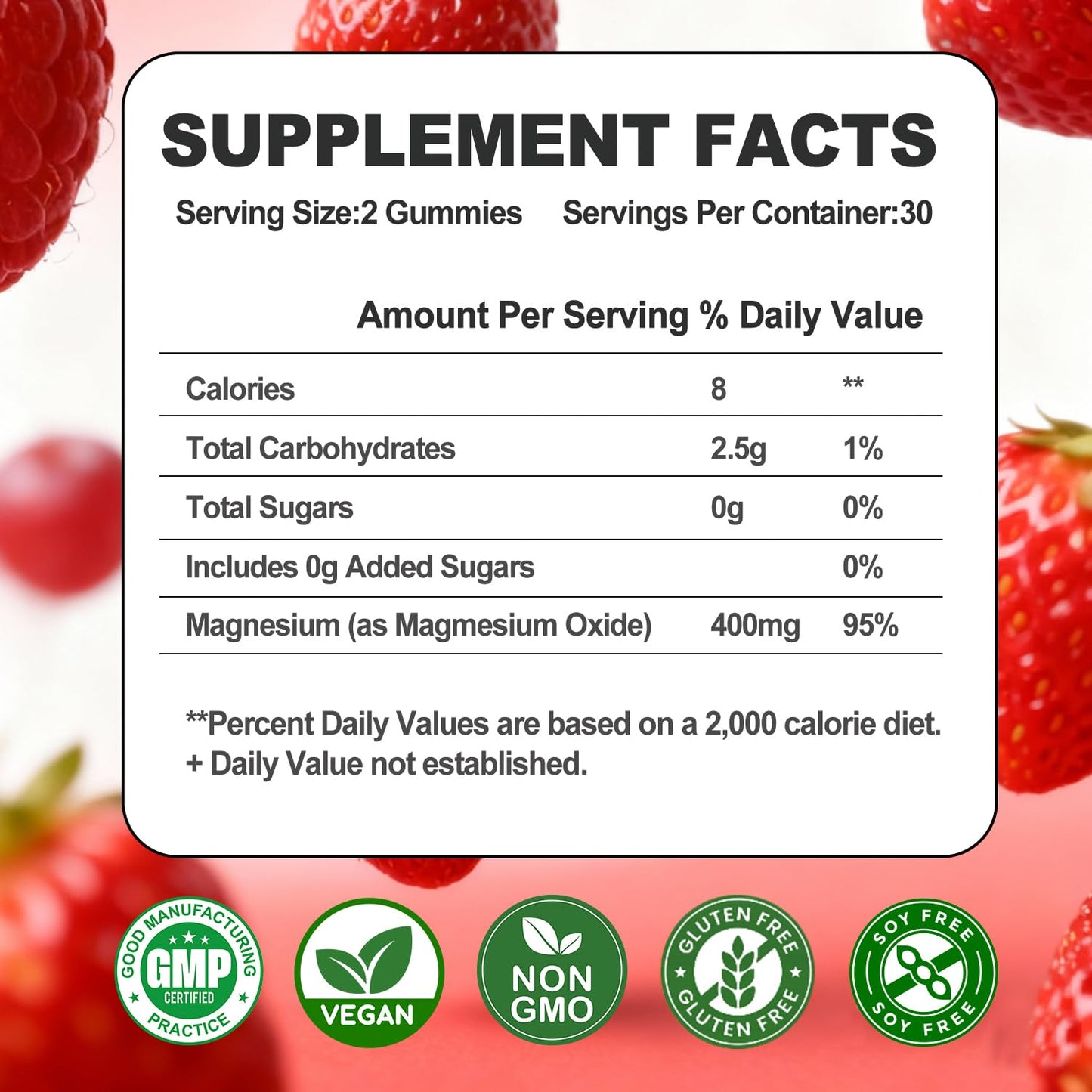 Swiss Bioenergetics Magnesium Oxide Gummies 400mg, 120 Gummies