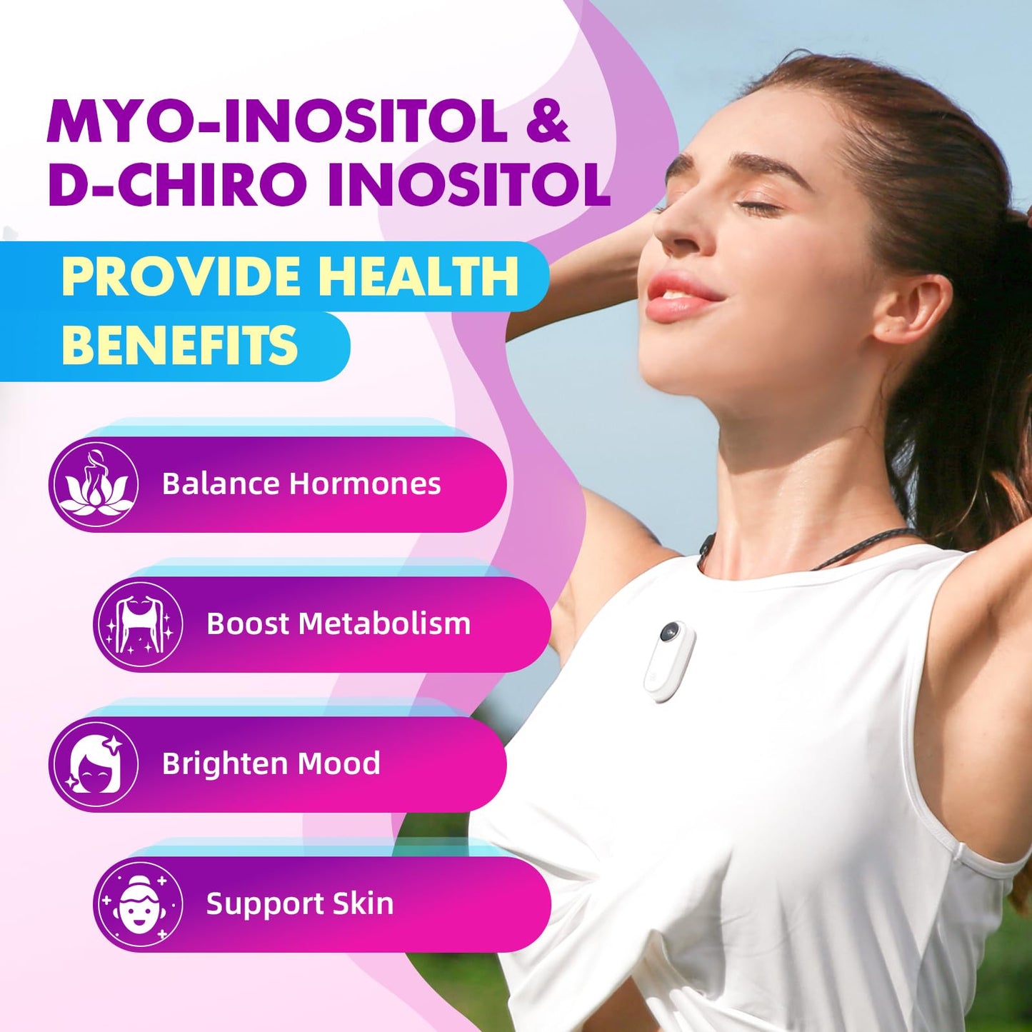 Saajoor Myo-Inositol & D-Chiro-Inositol 120 Gummies
