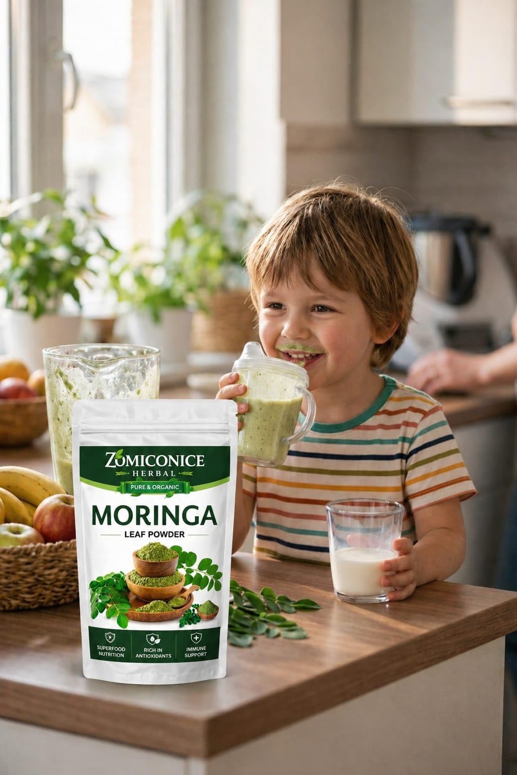 ZOMICONICE HERBAL Organic Moringa Leaf Powder, Pack of 1