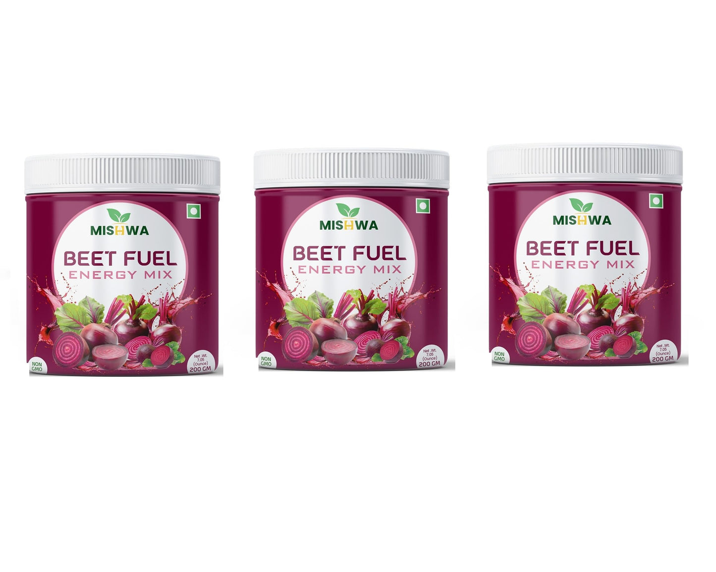 MISHWA Beet Fuel Energy Mix Freeze-Dried Beetroot Powder 7.06 oz