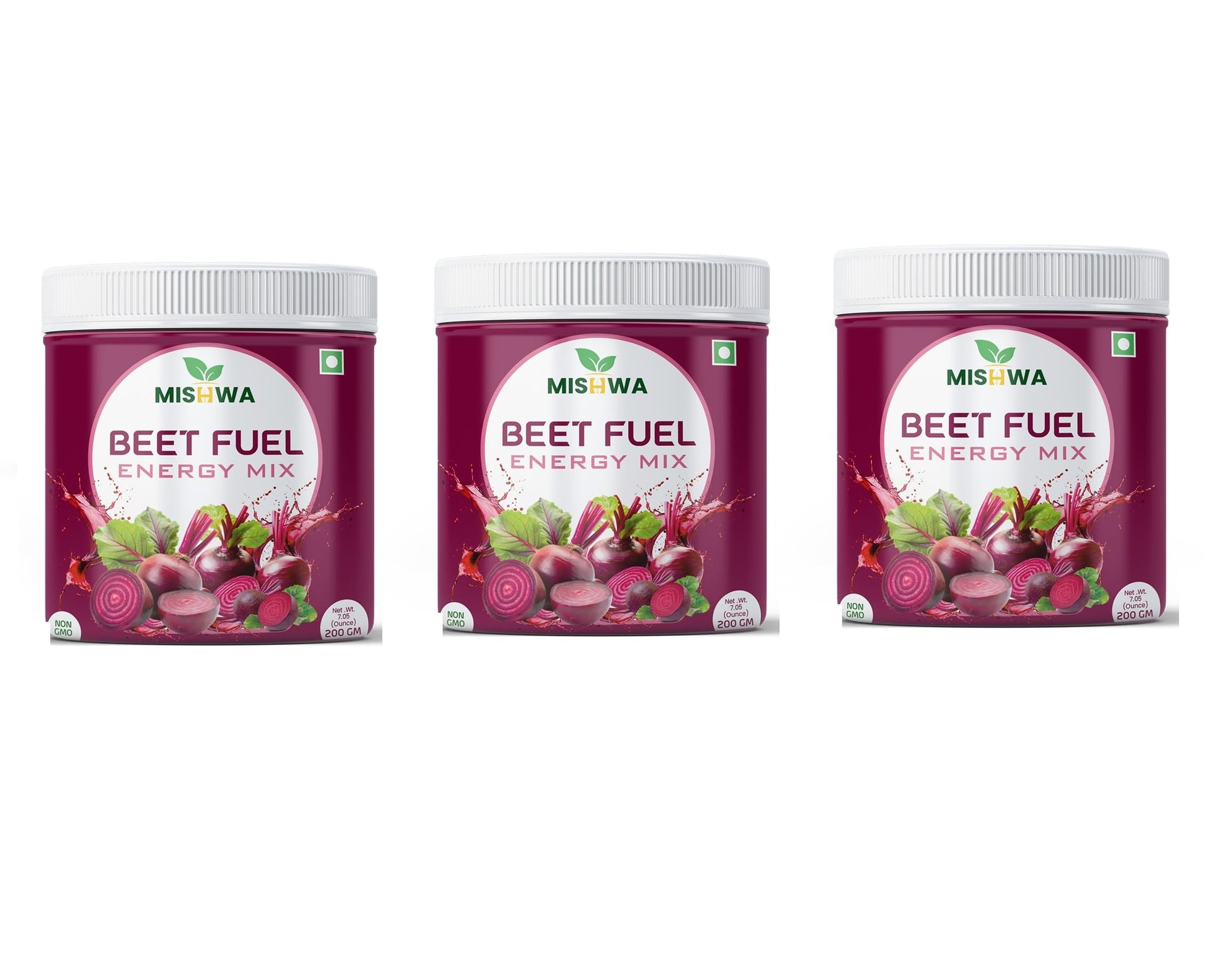 MISHWA Beet Fuel Energy Mix Freeze-Dried Beetroot Powder 7.06 oz