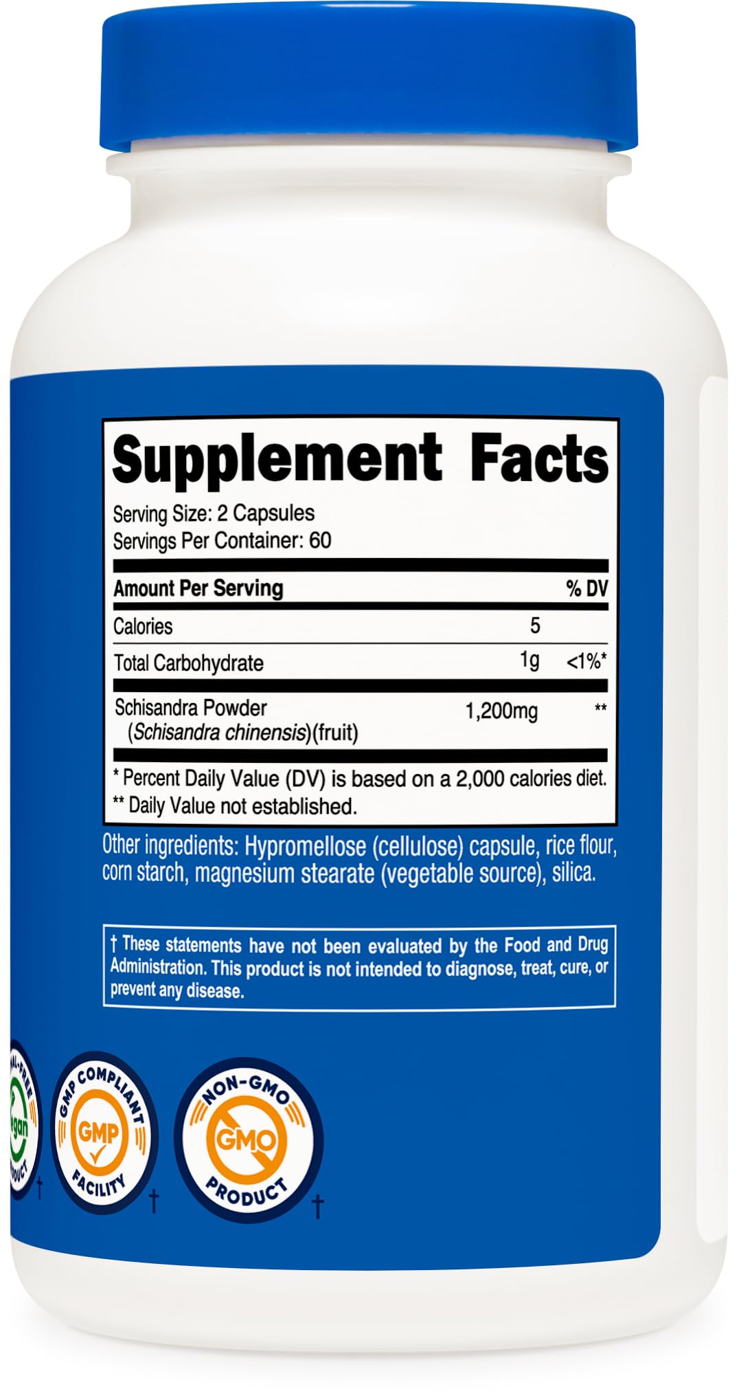 Nutricost Schisandra Berry Fruit Extract 120 Capsules