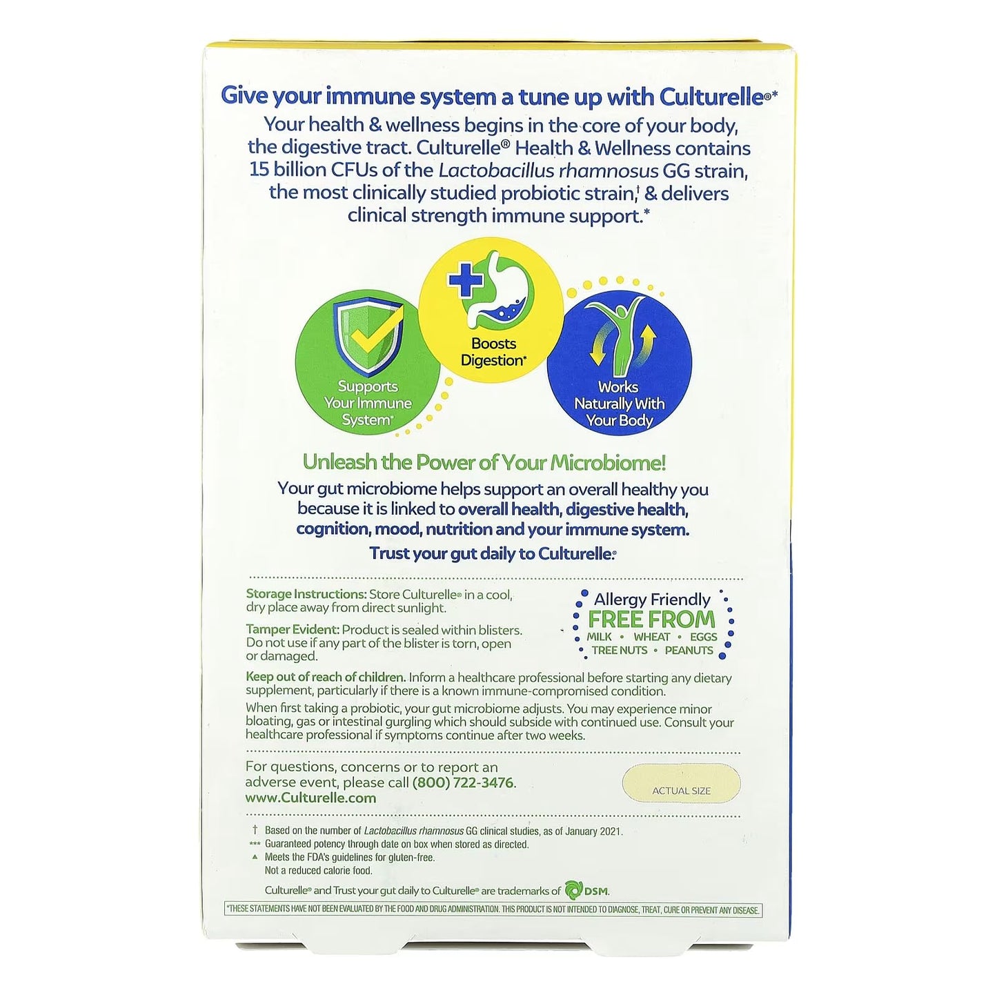Culturelle Health & Wellness Immune Caplets 90