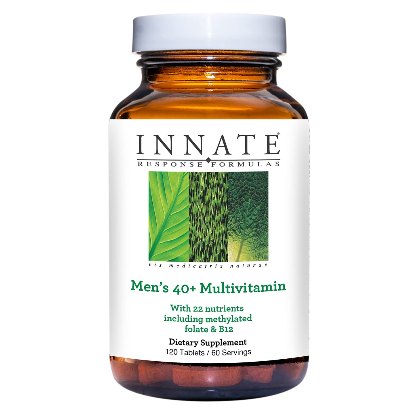 Innate Response Formulas Men's Multivitamin 40+ Daily Multivitamin for Men 40 and Over 120 Tablets