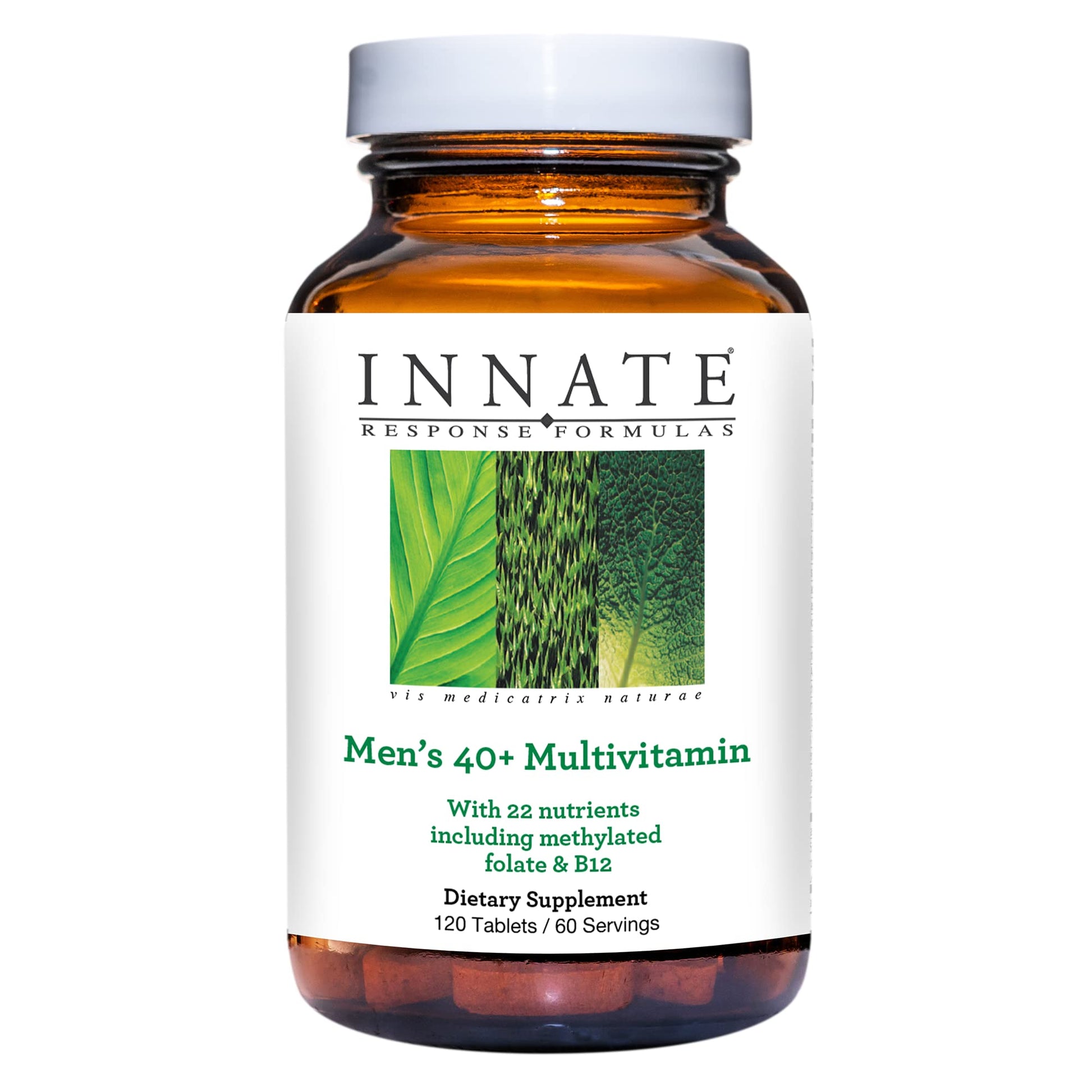 Innate Response Formulas Men's Multivitamin 40+ Daily Multivitamin for Men 40 and Over 120 Tablets