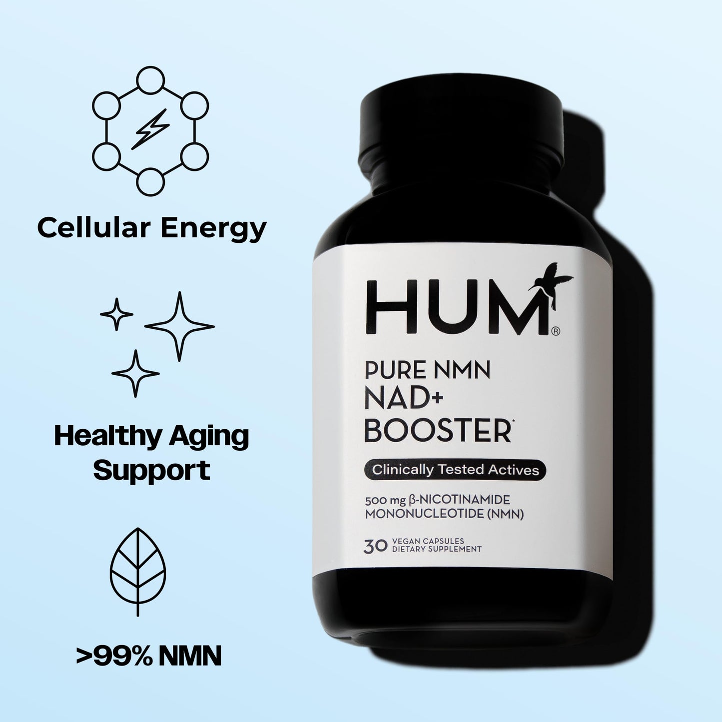 HUM NMN 500mg Capsule, 30 Count