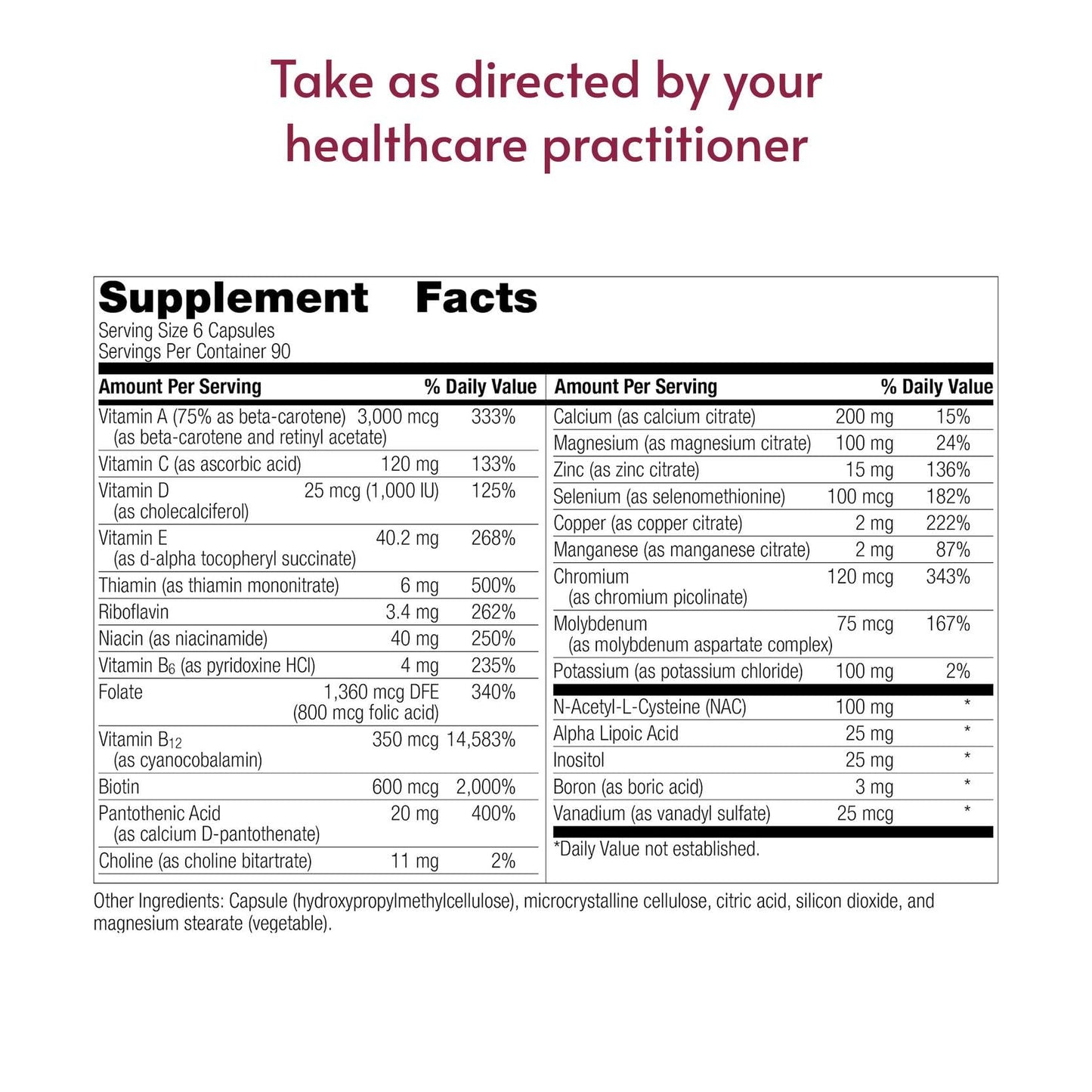 Bariatric Advantage Multi Formula Without Iron High Potency Daily Multivitamin for Bariatric Surgery Patients with 22 Essential Vitamins and Nutrients 540 Capsules