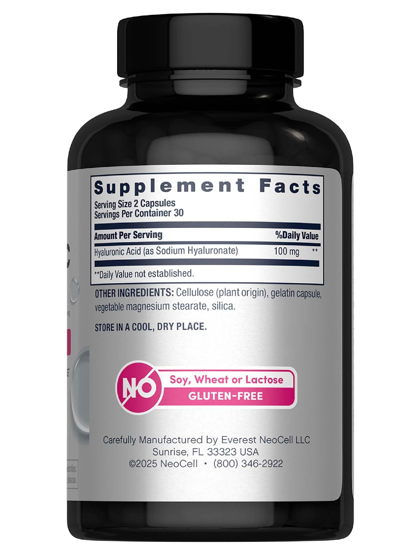 NeoCell Hyaluronic Acid Capsules 60 Capsules