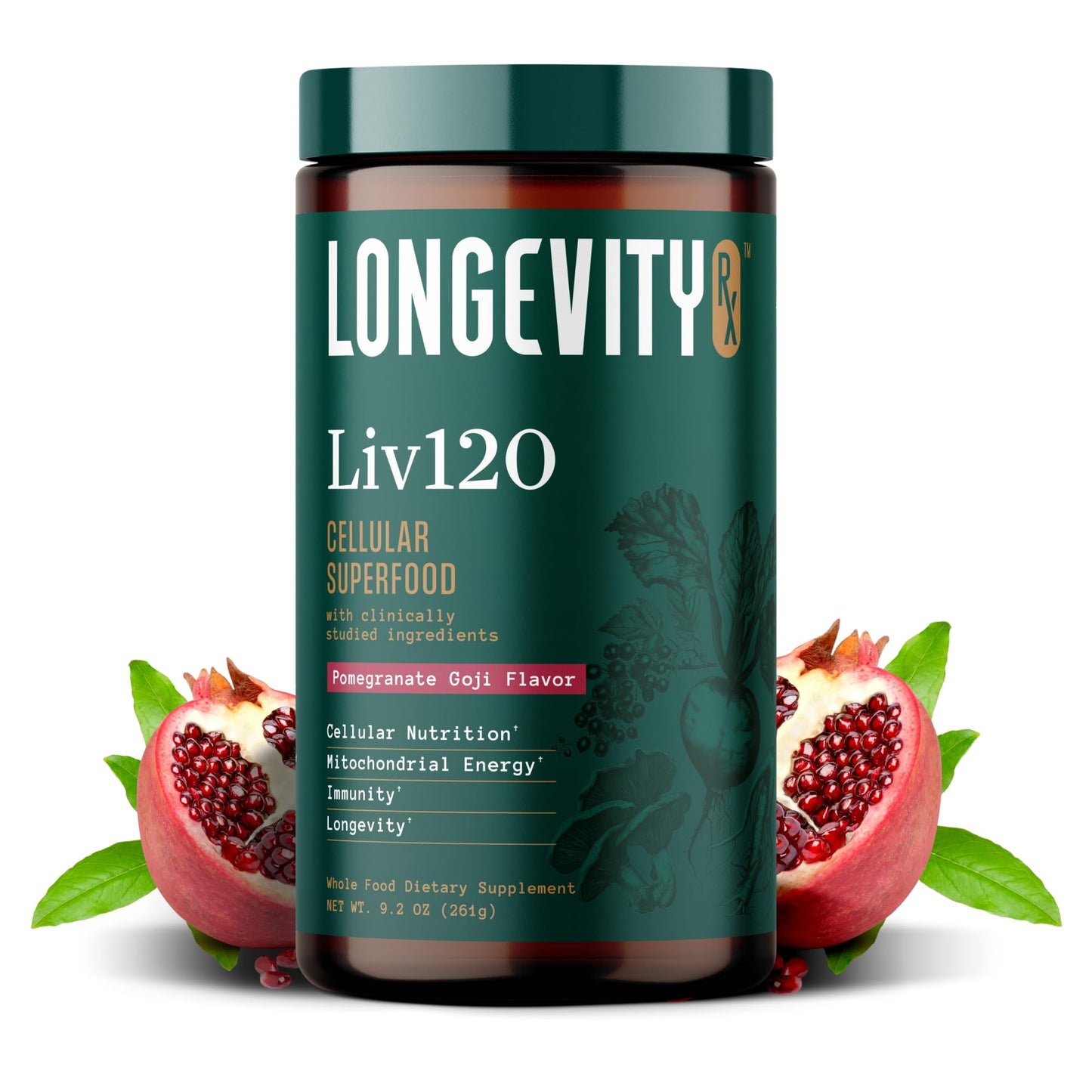 Longevity Rx Liv120 Superfood Powder 9.2 Ounce