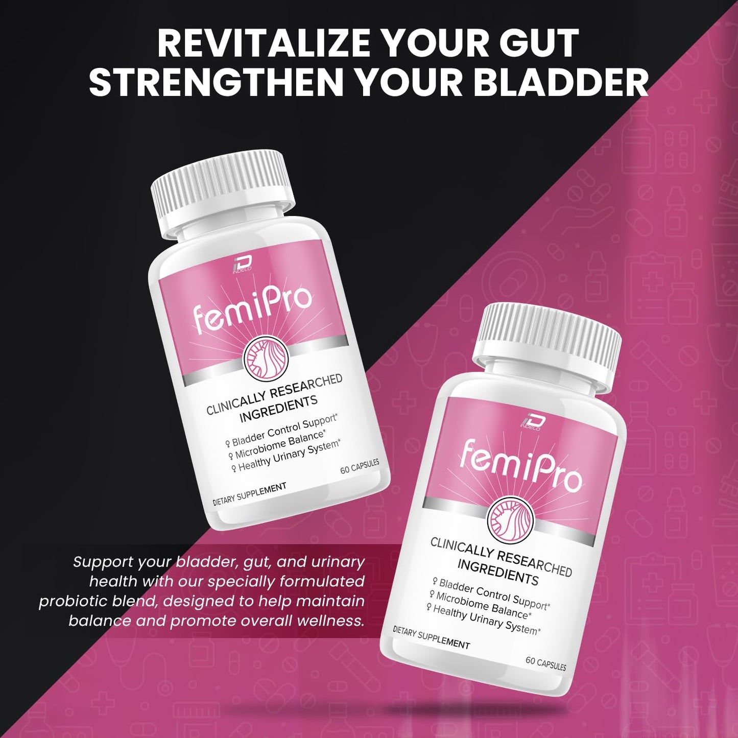 Indelo FemiPro Probiotic 180 Capsules